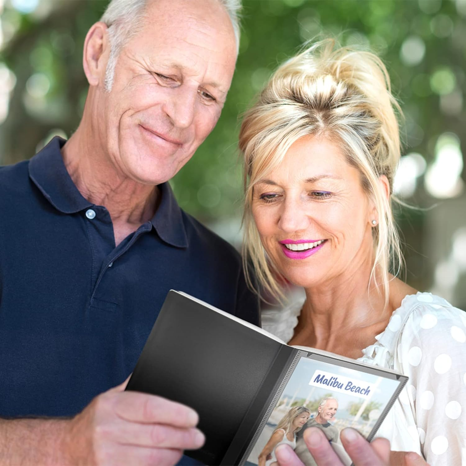 CRANBURY Small Photo Album 5X7 (Black) - 2-Pack Photo Book, Each Shows 48 Pictures, Mini Picture Binder with Customizable Cover, Baby Albums with 5X7 Photo Sleeves image number 6