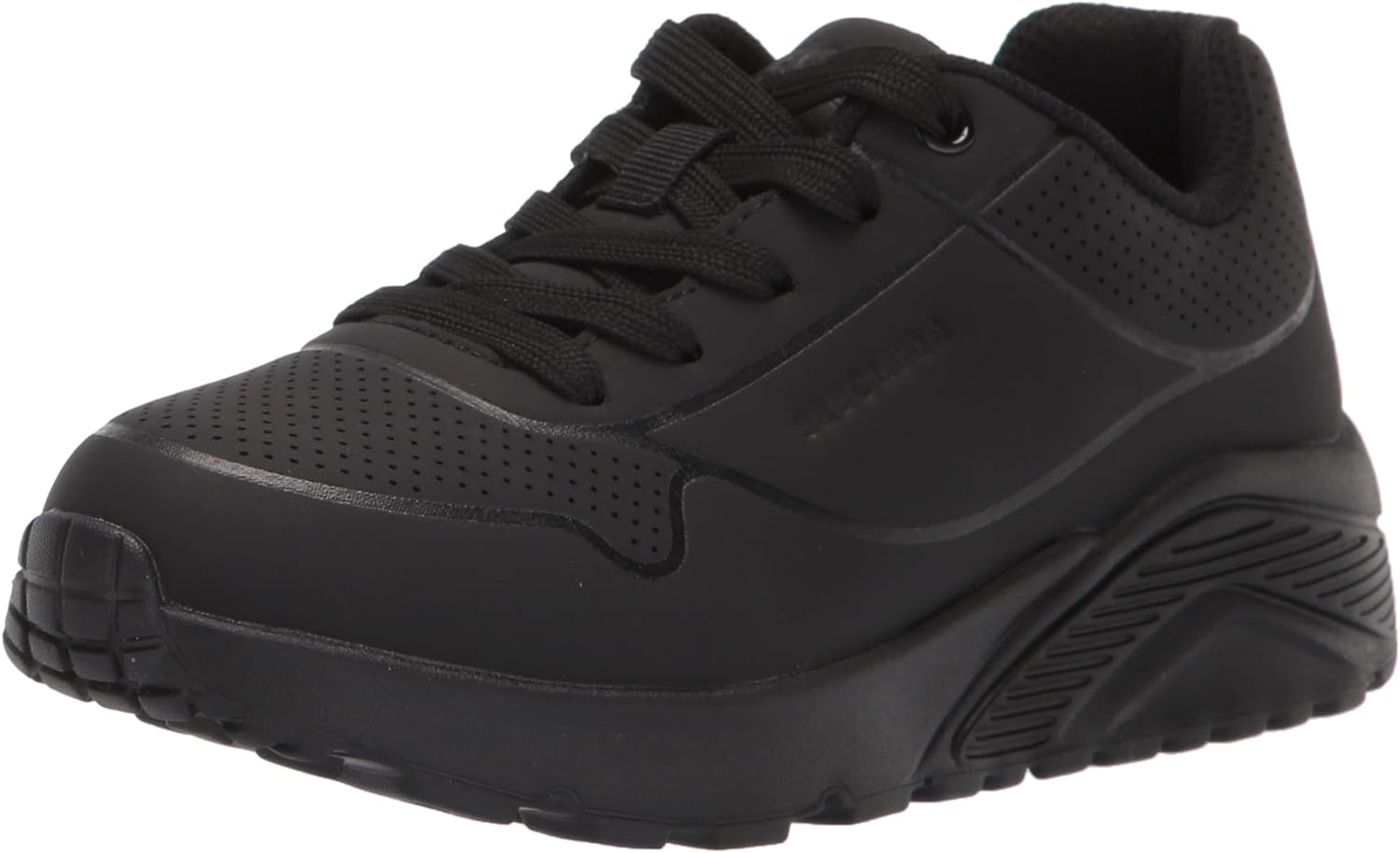 Skechers Unisex-Child Uno Lite-Delodox Sneaker, Black/Black