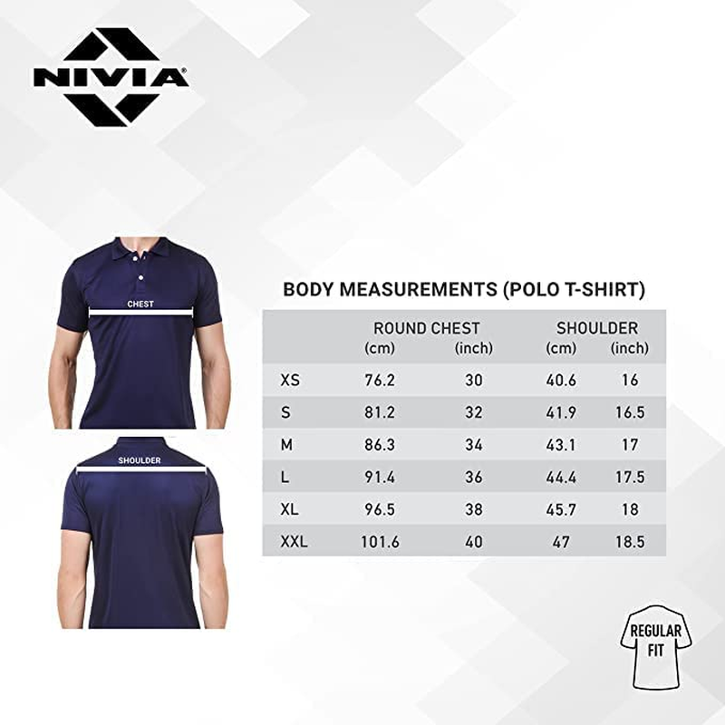 Nivia 2350-8 Polyester Polo T-Shirt (Sky Blue, S) | Light Weight | Comfortable | Stylish | Gym and Sports Wear image number 1