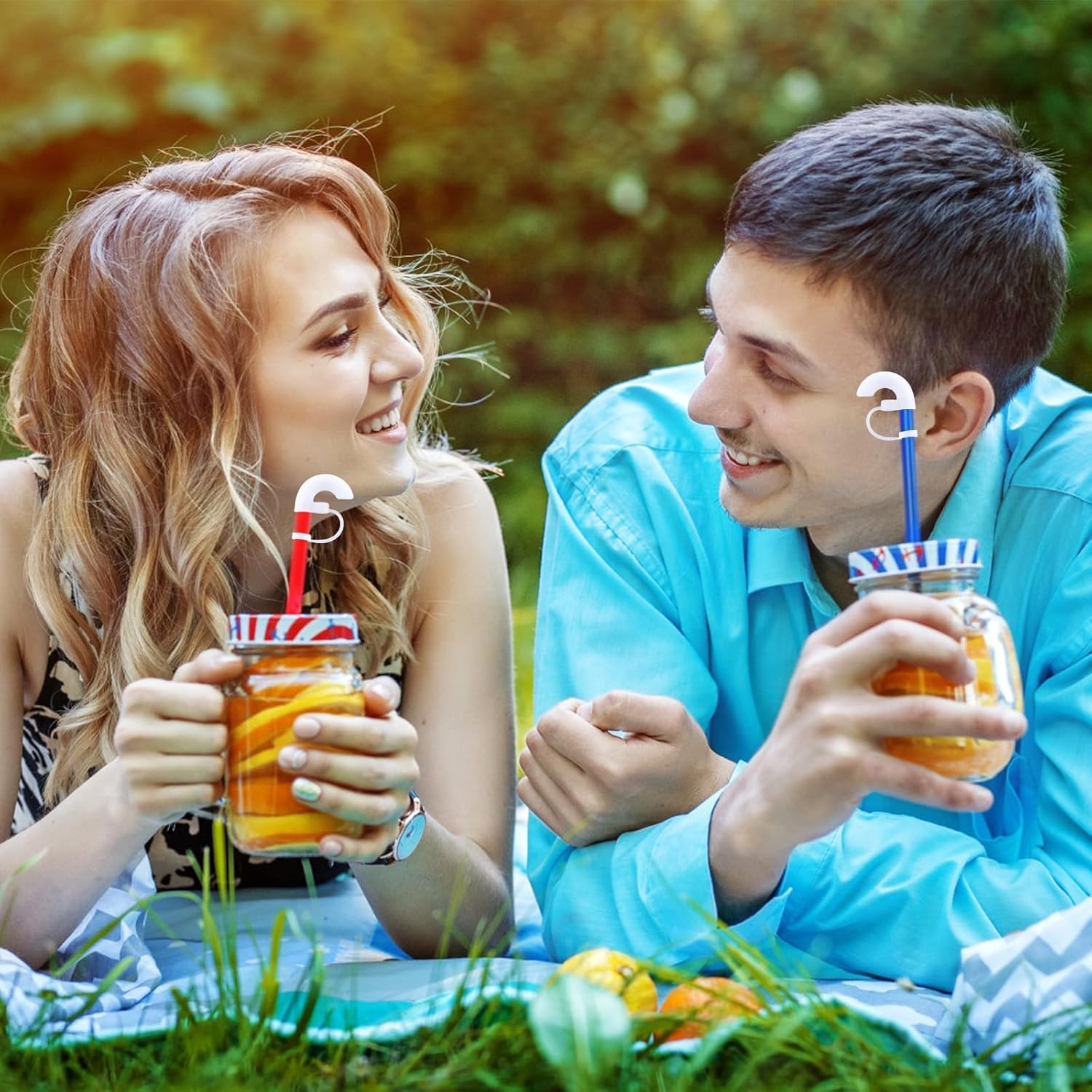 4Pcs Wrinkle Resistant Straw Caps, anti Silicone Wrinkle Free Prevention Straw Toppers for Stanley Reusable Silicone Straws with Caps Tip Side Suction Design Prevents Straw Caps from Wrinkling image number 2