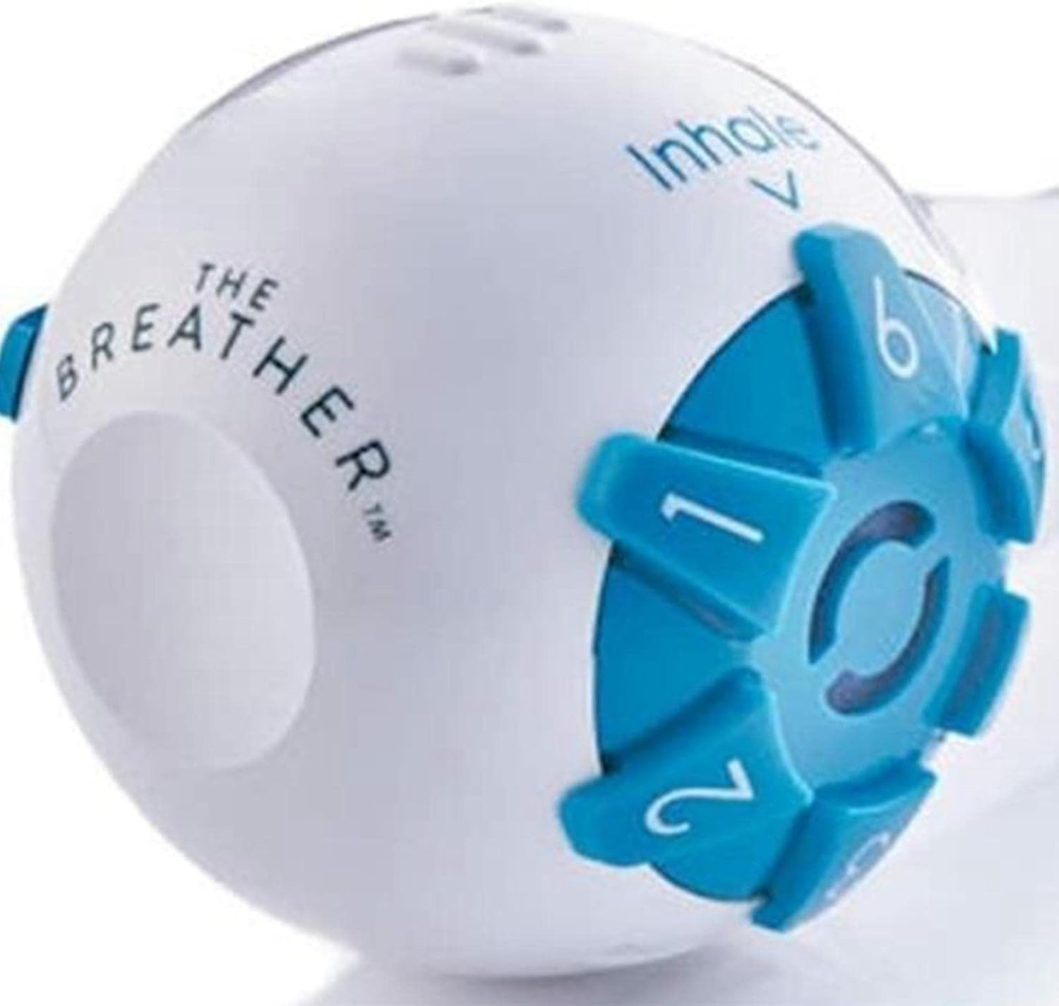 Lung Exercise Device Exerciser Natural Breathing Trainer Adjustable Red 13 X 5 X 5 Cm