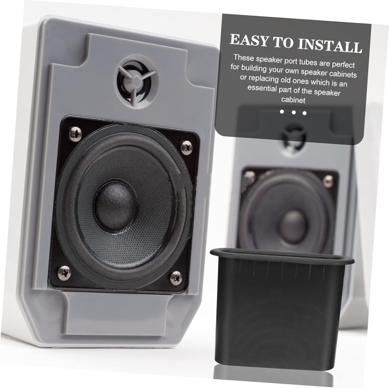 LIFKICH 5Pcs Enhance Speaker Performance Subwoofer Port Tubes Woofer Box Port Tube image number 2