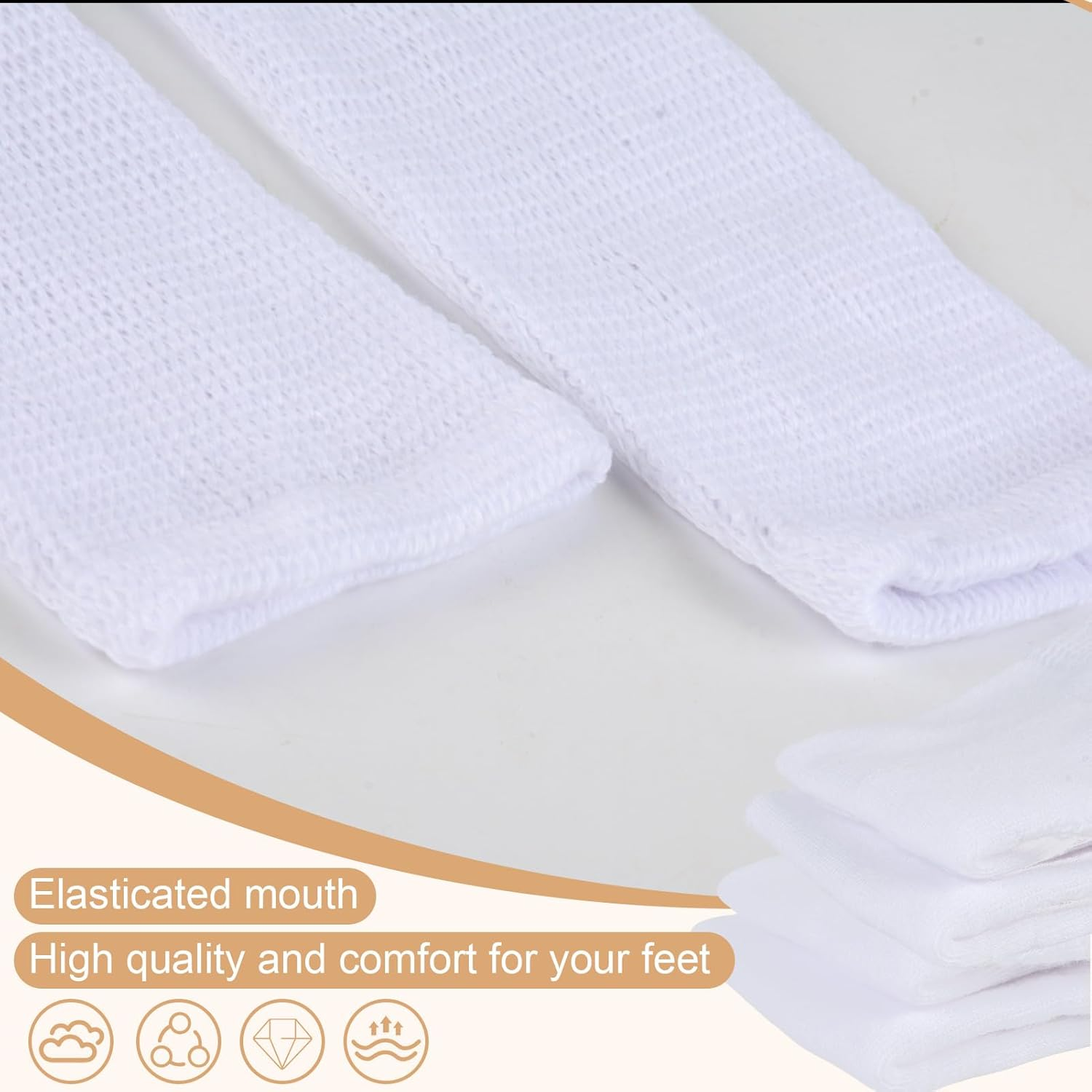 5-Pack Diabetic Socks,Medication & Remedies,Men'S Diabetes Socks Extra Wide Non-Binding Athletic Socks image number 1