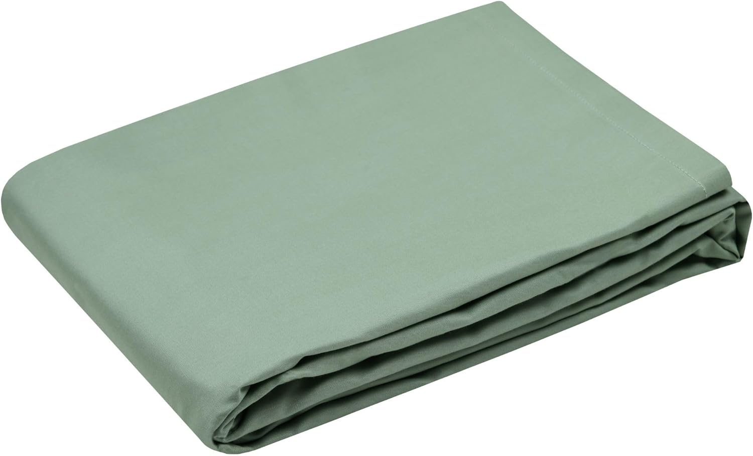 STOF Flat Sheet - Size 180 X 290 Cm - Quality Cotton Percale - 100% Cotton with Oeko-Tex Certified - Colour Green - Elys&eacute;e Model - Home Bed Linen - Soft and Comfortable image number 2