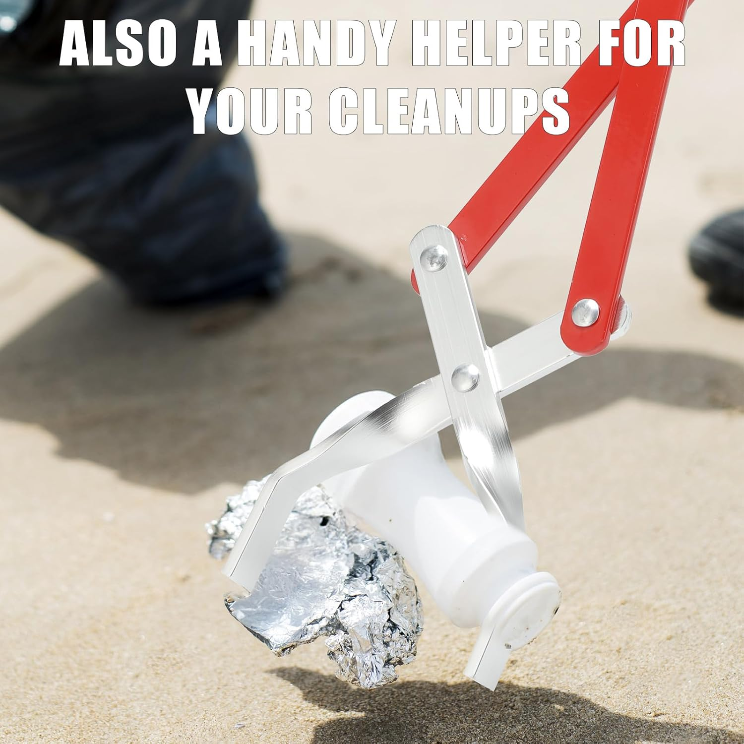 Willbbq Aluminium Charcoal Tongs &ndash; Heat-Resistant BBQ Grill Tool, Lightweight & Durable, for High-Temperature Grilling, Outdoor & Kitchen Use image number 3