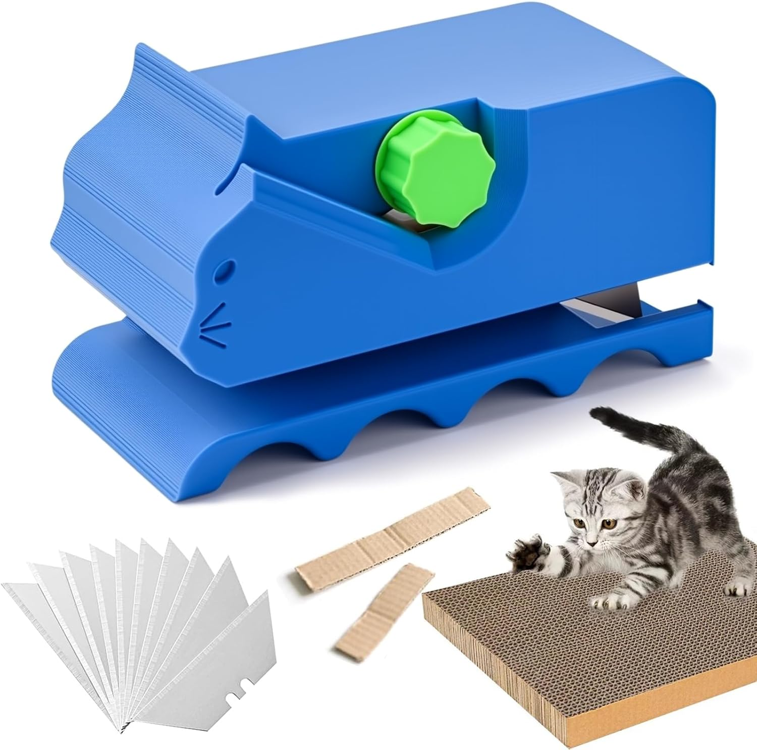 Cutter for Cat Scratchers Handheld with Blades, DIY Cat Scratching Cardboard Recycling Cutting Tool for Cat Lovers image number 3
