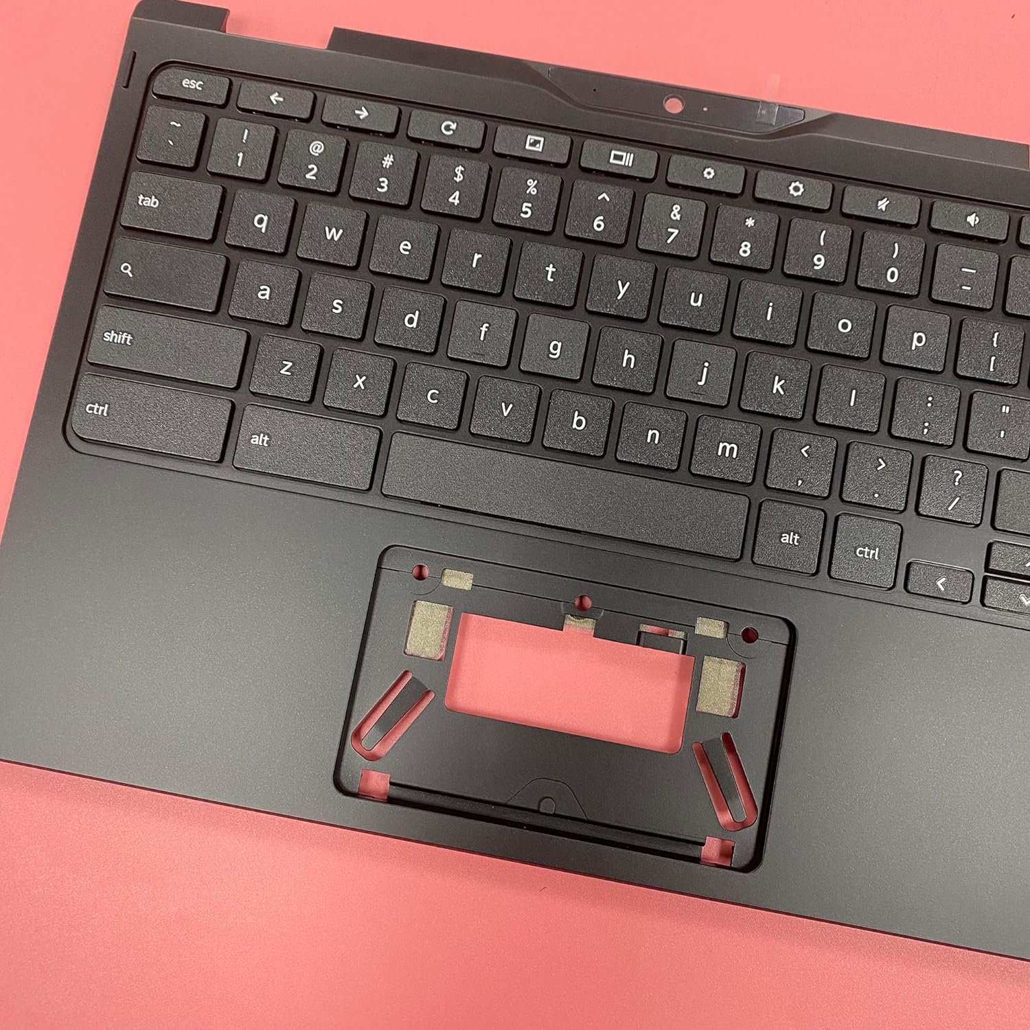 LTPRPTS Replacement Laptop Upper Case Palmrest Keyboard Assembly Part for Chromebook Spin CP511-2HT R752T R752TN 6B.H93N7.021 Black image number 4