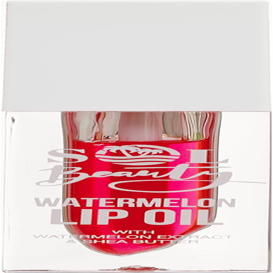 Sol Beauty Watermelon Lip Oil with Watermelon Extract and Shea Butter, Nourish, Hydrate and Soften Your Lips, Vegan Friendly and Cruelty Free Lip Oil 2 X 3G image number 3