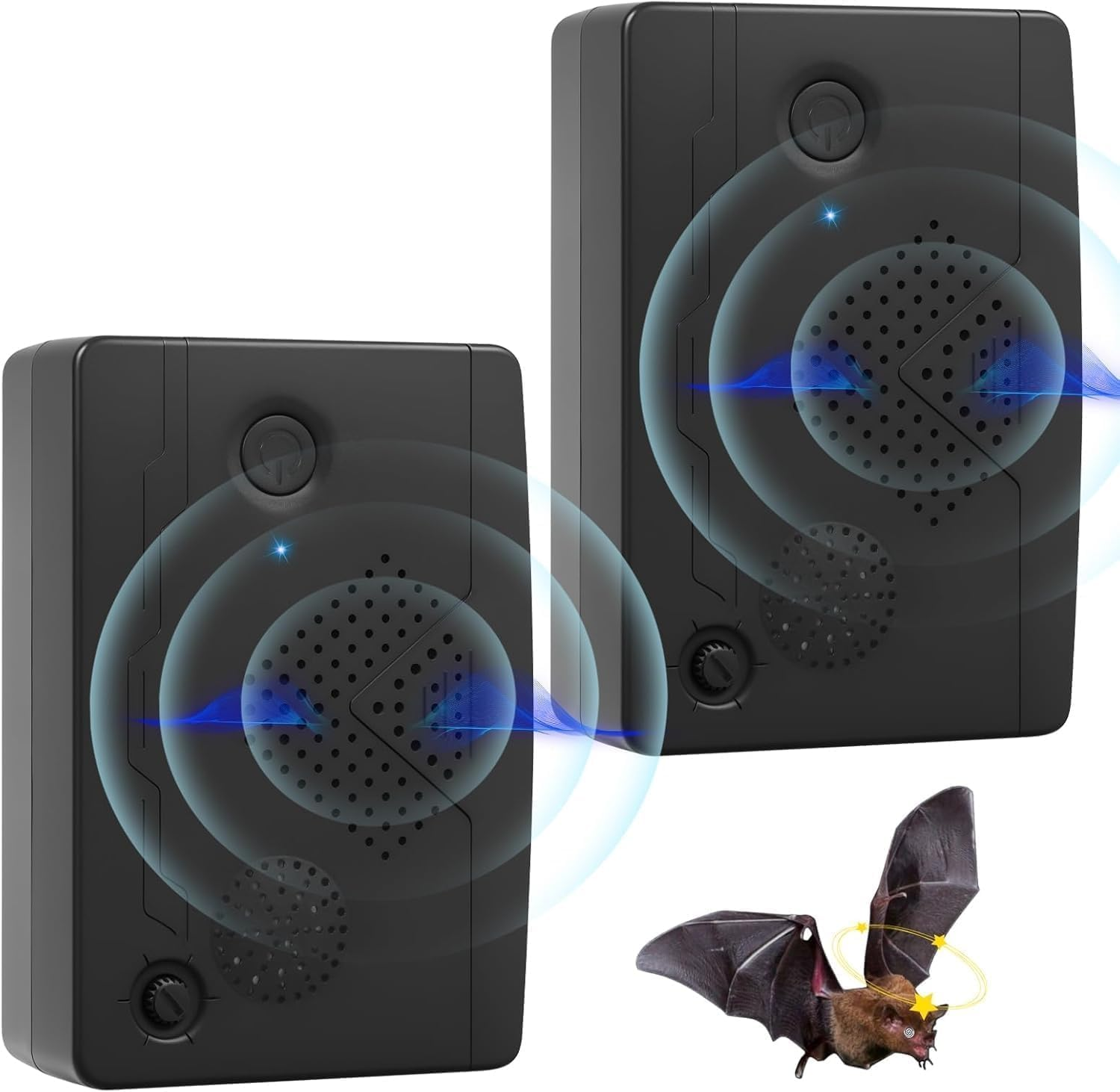 2Pack Ultrasonic Bat Repellent Outdoor for Attic,Bat Deterrent Devices Getting Rid of Bats,Bat Repellent Ultrasonic Indoor to Keep Bats Away from Porch,Upgraded Rechargeable Bat Repellent Outdoor image number 5