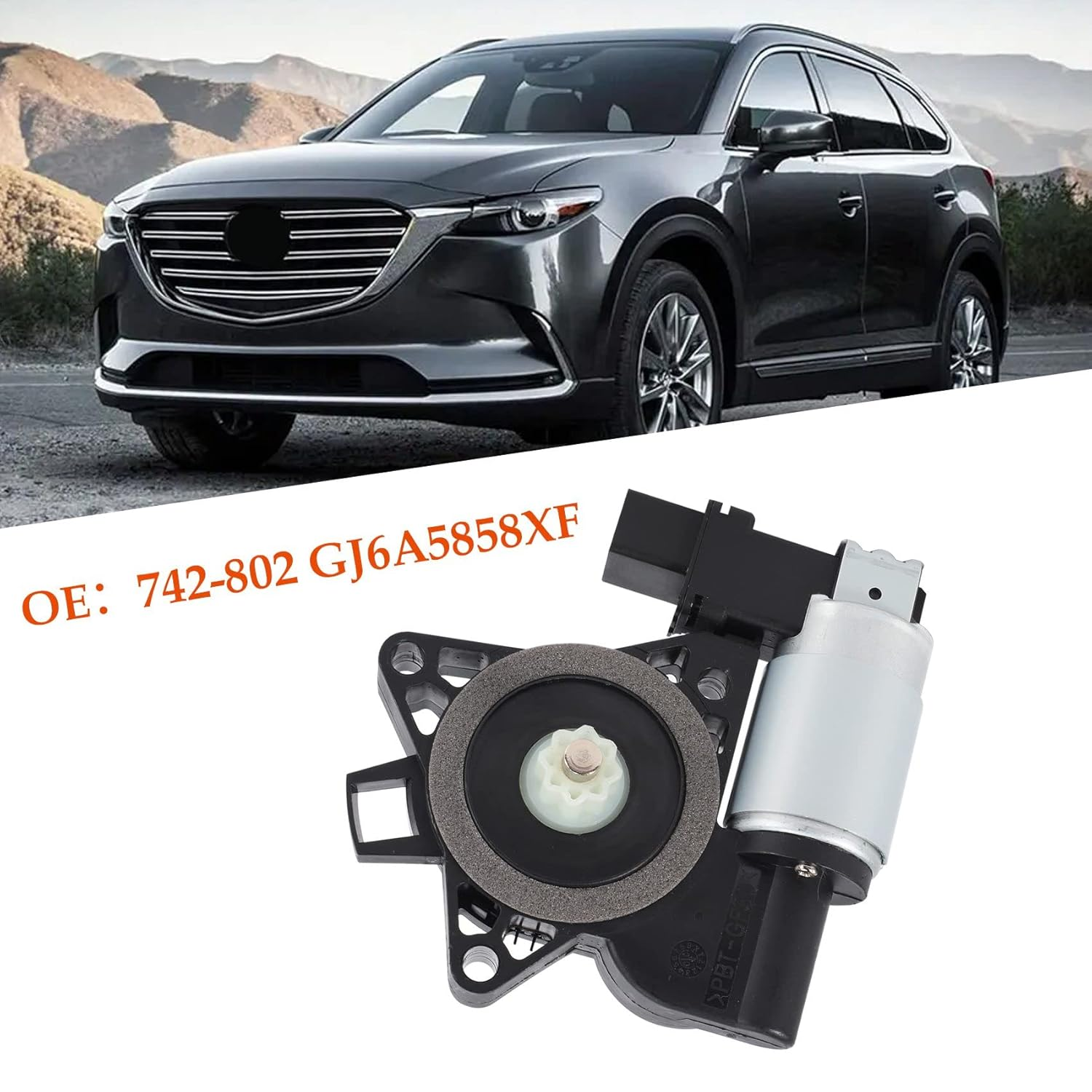 Barbuly Right Window Regulator Electric Glass Lifter Motor for 2004-2017 5 6 CX7 CX9 RX8 742-802 Gj6A5858Xf image number 3