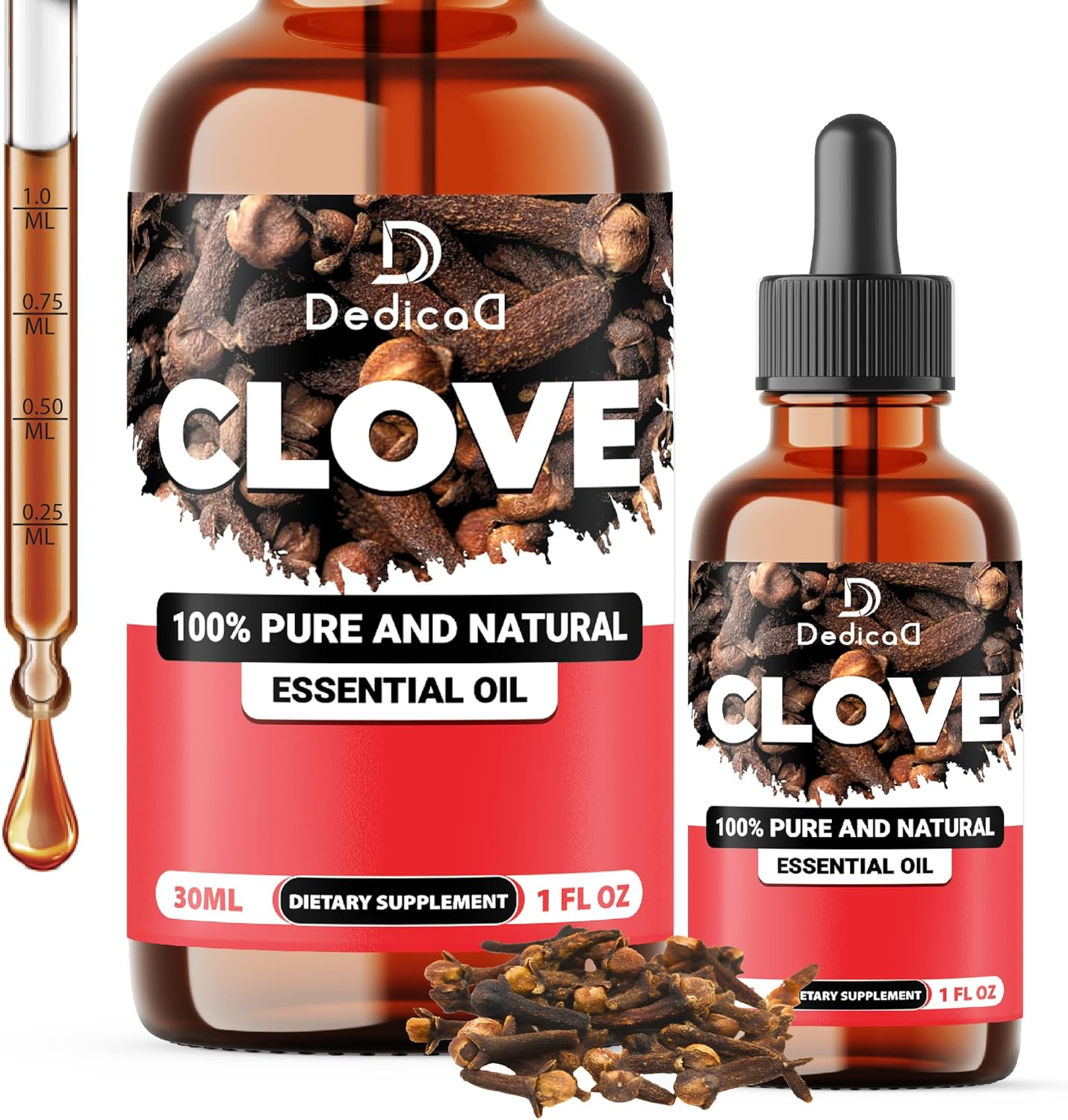 DEDICAD - 1 FL Oz - 30Ml - Clove Essential Oil Supplement &ndash; Clove Oil image number 4