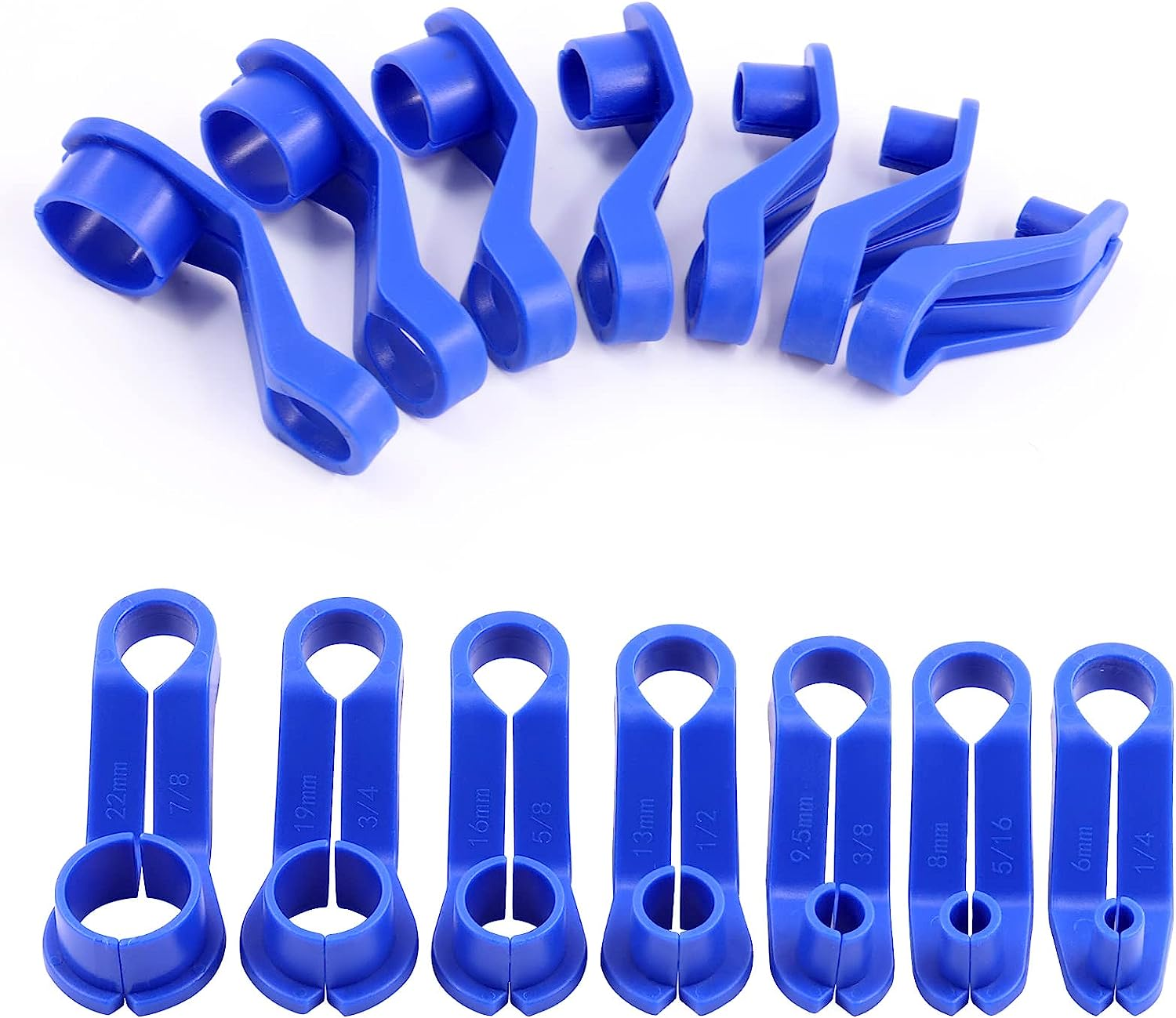 Tanstic 7Pcs AC Fuel Line Disconnect Tool Set, Includes 1/4 5/16 3/8 1/2 5/8 3/4 7/8 Inch Transmission Oil Cooler Tube Removal Tool, Fuel Line Removal Tool Compatible with Ford, Mazda, GM image number 4