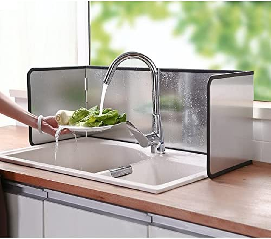 AUS Living Splatter Screen Guard for Stovetop, Kitchen, Sink. 4-Panel Arrangement (Large Size) Prevent Oil Splash, Non-Stick Material, Washable, Corrosion Resistant. Keep Your Kitchen Clean! image number 3