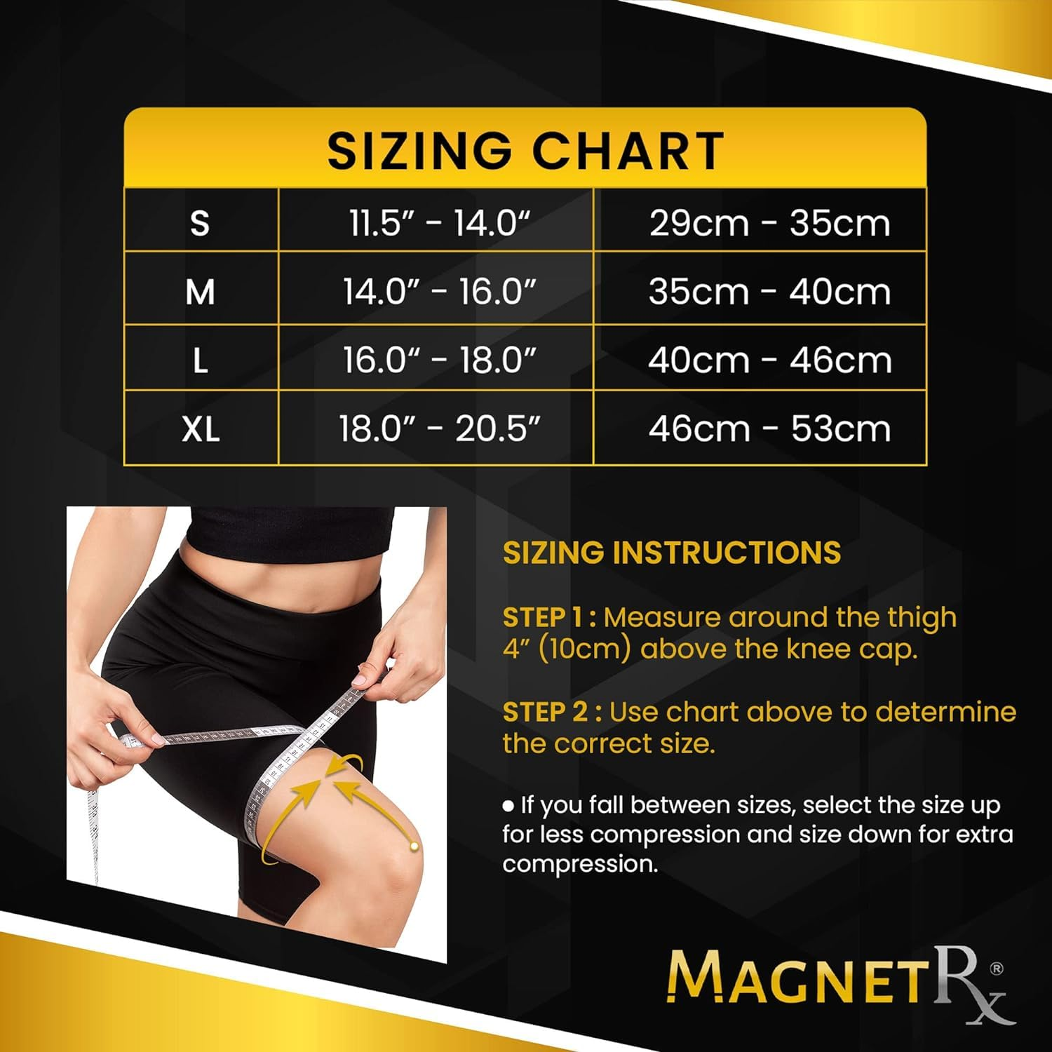 Magnetrx&reg; Magnetic Therapy Knee Compression Sleeve - (2-Pack) Knee Support with Magnets for Knee Pain & Recovery - Magnet Therapy Knee Brace Support (Medium) image number 3