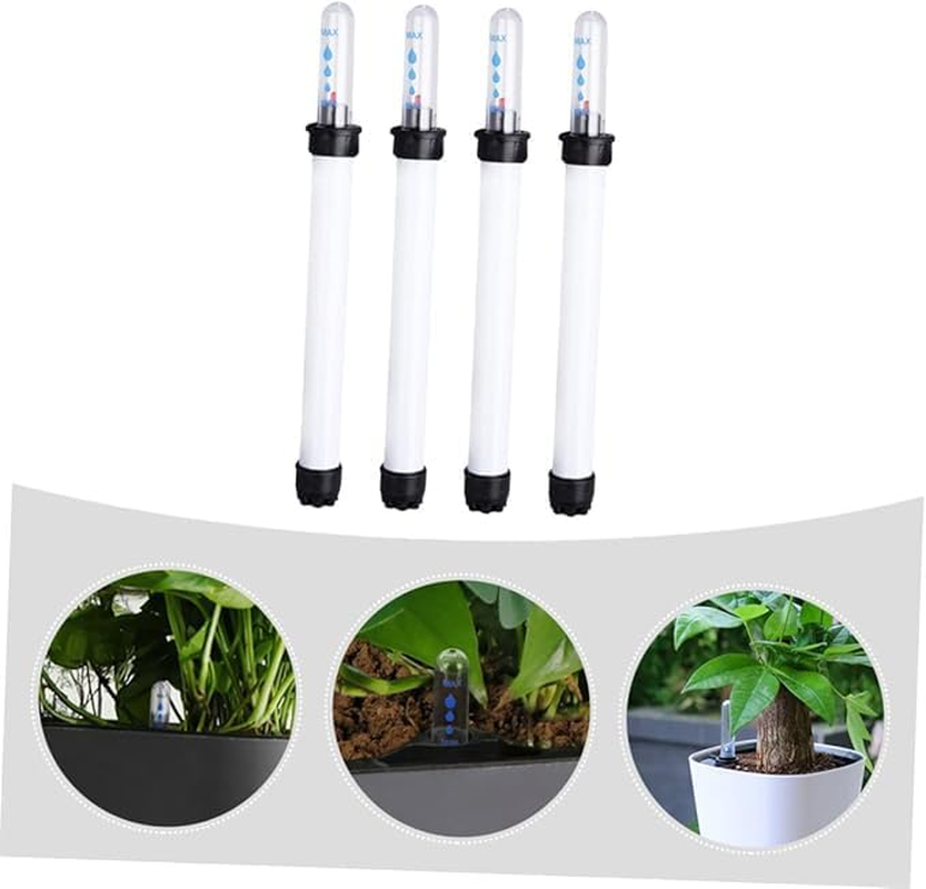 Limcryspp 4-Piece Flowerpot Water Level Indicator, Indoor Potted Flower Water Level Indicator, Plant Water Meter Water Meter White Plastic image number 3