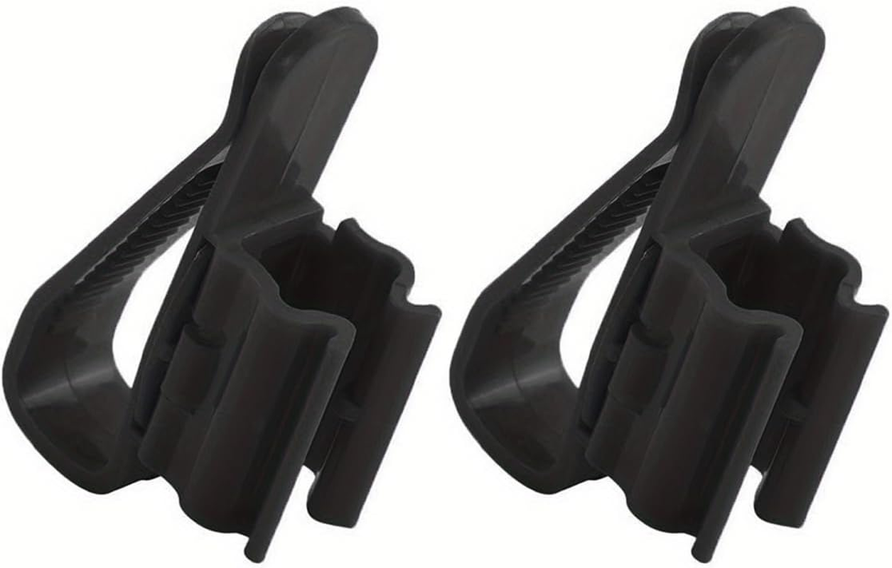 AIMALL 2/4/6PCS Aquarium Fish Tank Filtration Clip Water Tube Hose Clamp Holder Set, Adjustable 0.31-0.63 Inches, Durable Plastic, Blue and Black