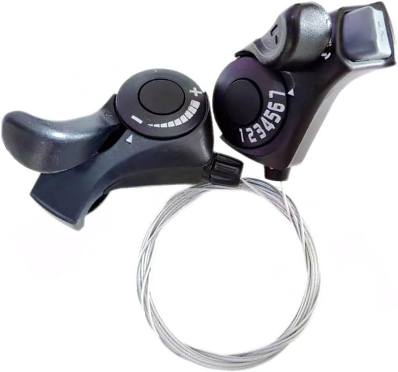 Pair of Bicycle Cycling Gear Shift Lever TX30-7 Split Finger Manual Transmission Shifter Accessories for Mountain BMX Commuter Folding Bikes image number 5