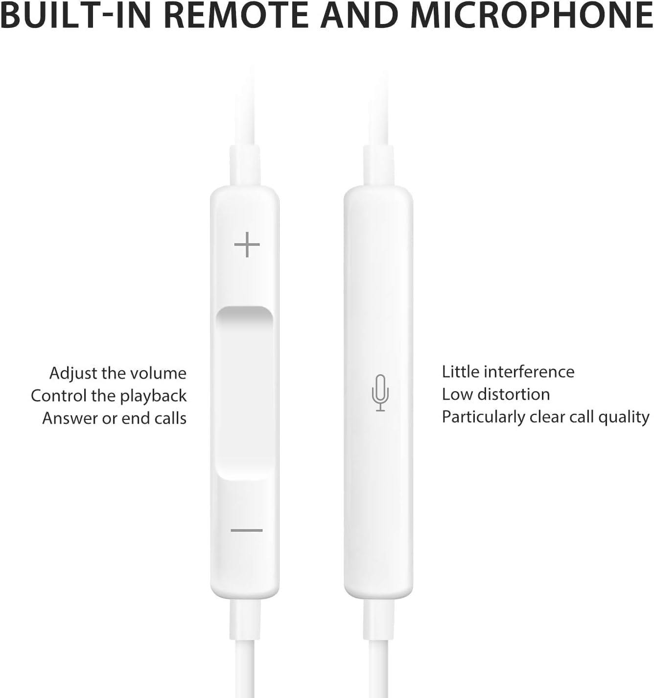 In-Ear Earphones Suitable for Iphone14/13/12/11/7/8 plus XS Fast Charging Interface, Wired Ear Buds for Iphone with Built-In Remote to Control Music, Phone Calls, and Volume image number 6