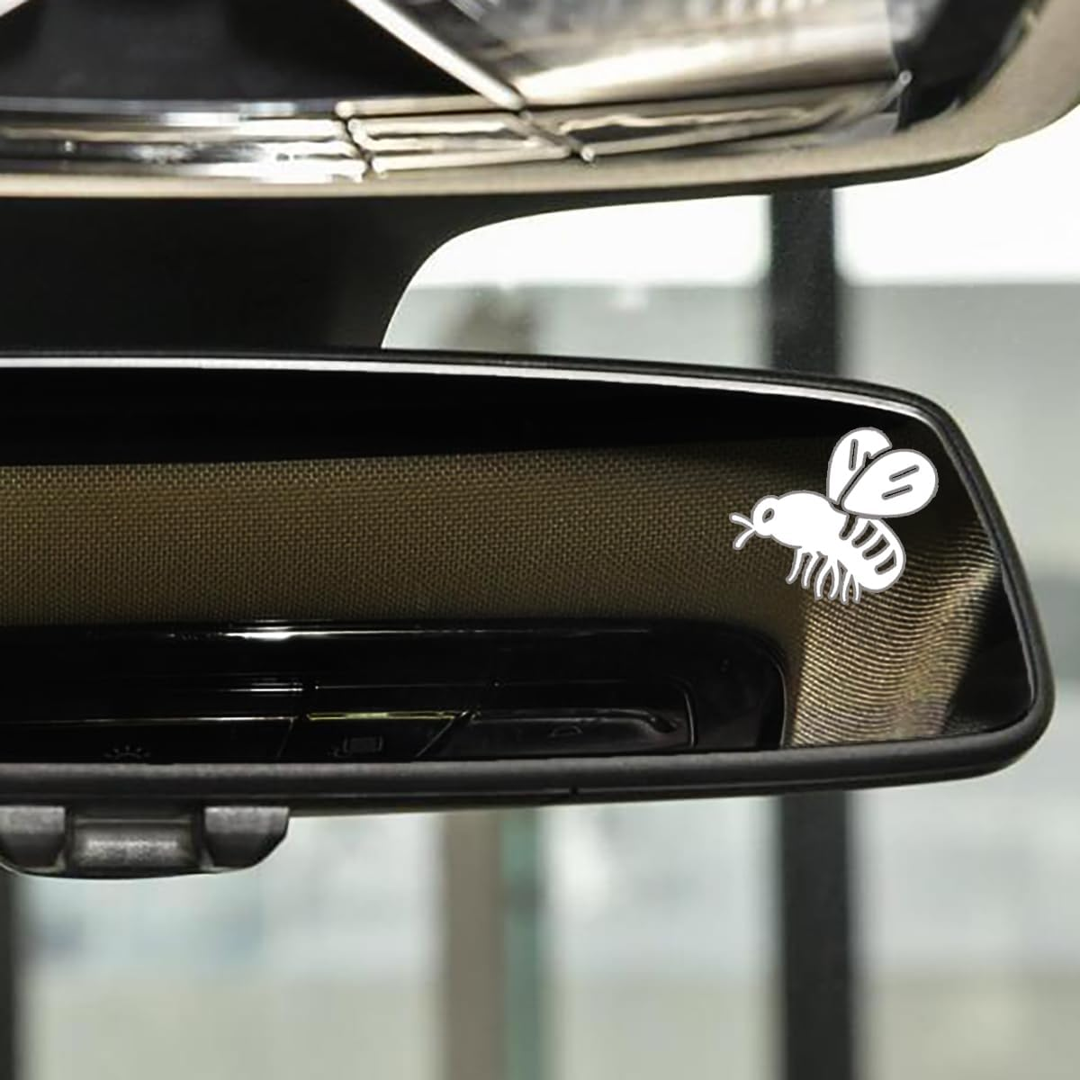 3X Love You, Drive Safe Holographic Car Mirror Decal Stickers for Cars Rearview Decal for Women Cute Decals Vinyl Affirmation Stickers for Window, Tumbler and Water Bottle (White)