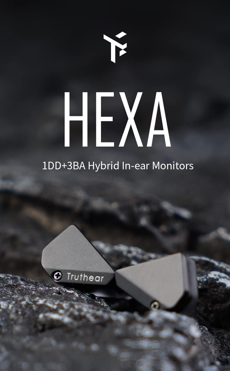 Truthear Hexa 1DD+3BA Hybrid Structure PU+LCP Diaphragm of Dynamic Driver 0.78 2Pin Cable Flexible Expansibility DLP In-Ear Monitors Headphone (Hexa) image number 1