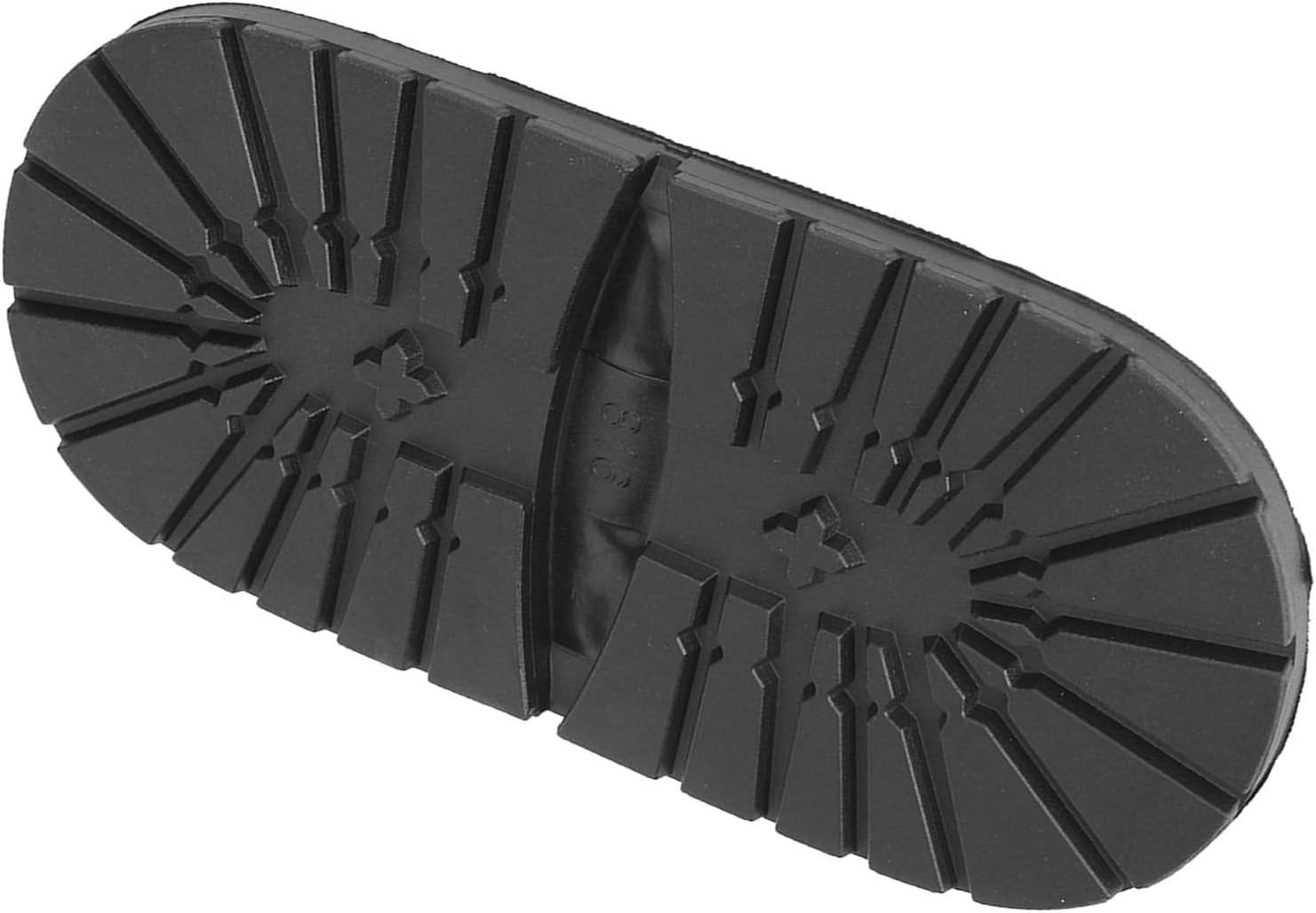 Rubber Anti-Slip Heel Soles for Shoe Repair, Boot Accessories, Black image number 3