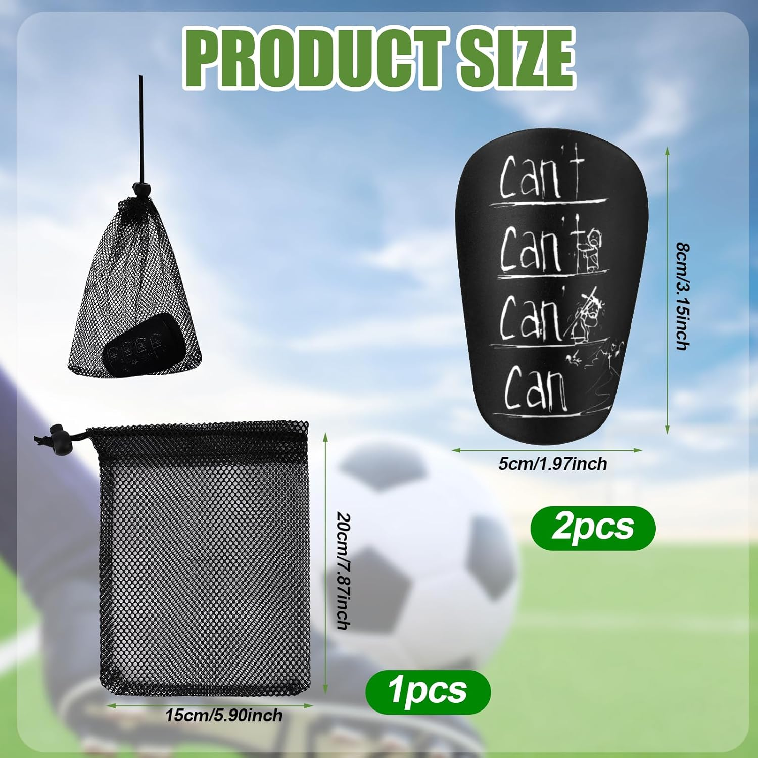 2Pcs Soccer Shin Guards, Mini Shin Guards Extra Small Football Shin Pads Protective Equipment Shin Protection for Youth Adults Kids Boys Girls Athletes