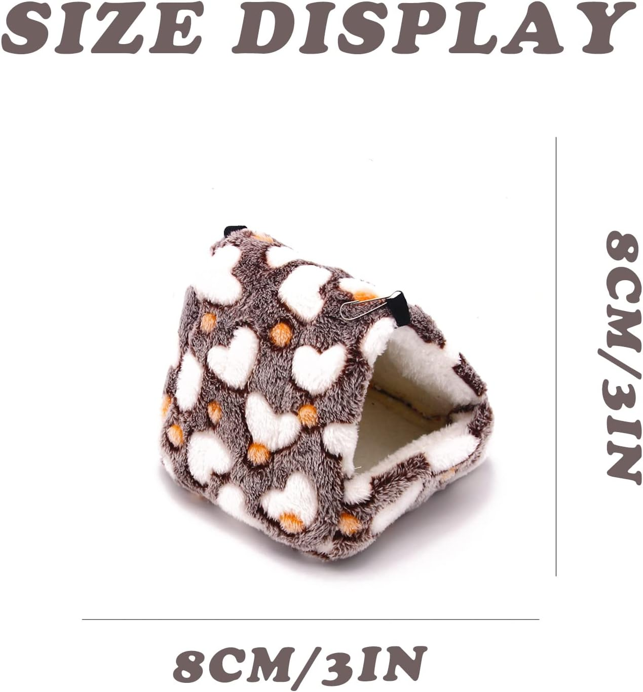 DKDDSSS 2 Pieces Small Animal Hammock, Double Layer Hammock Guinea Pigs Small Animals Bed Cave Cage Hammock Set Accessories, Guinea Pig Rat Chinchillas Totoro Hamster Ferret Mice Rodent image number 6