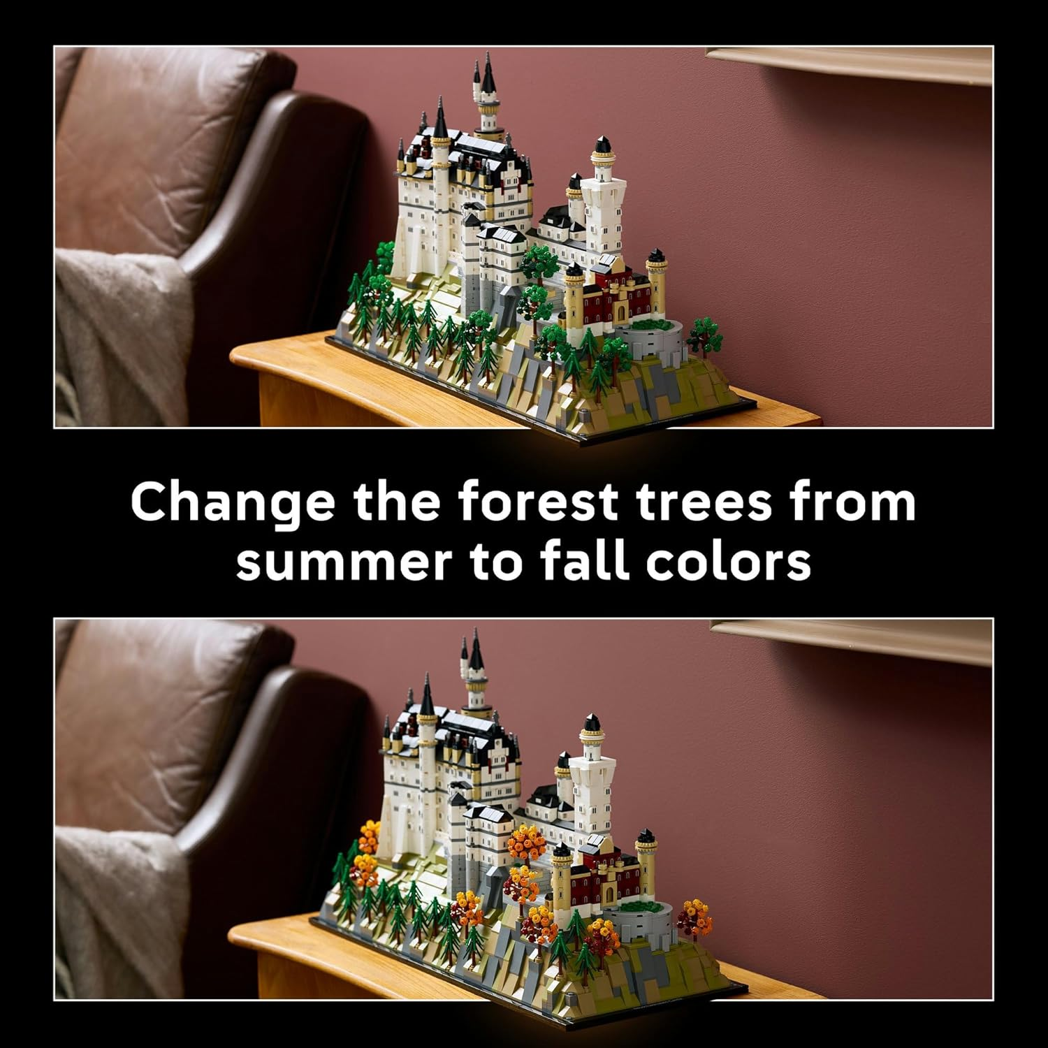 LEGO&reg; Architecture Neuschwanstein Castle (3455 Pcs) Collectible Model Kit, Building Set for Adults, Detailed Recreation of an Iconic European Landmark, Great Toy for Travel or History Lovers 21063 image number 5