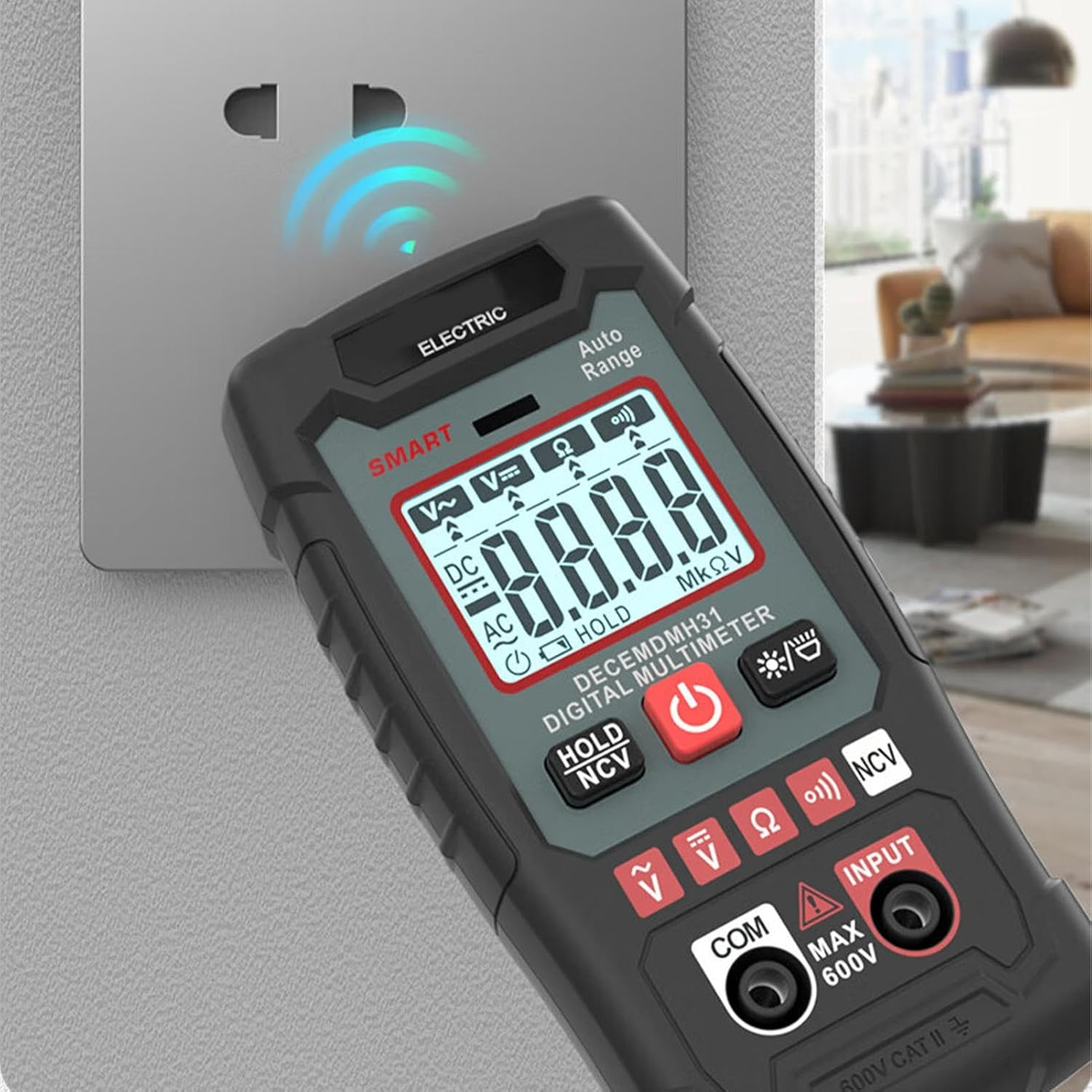 Digital Multimeter - High Precision Testing Tool | Intelligent Tester | DC AC Voltmeter, Ohm Volt Amp Meter and Continuity Test Diode Voltage Measurement for Household, Automotive image number 6