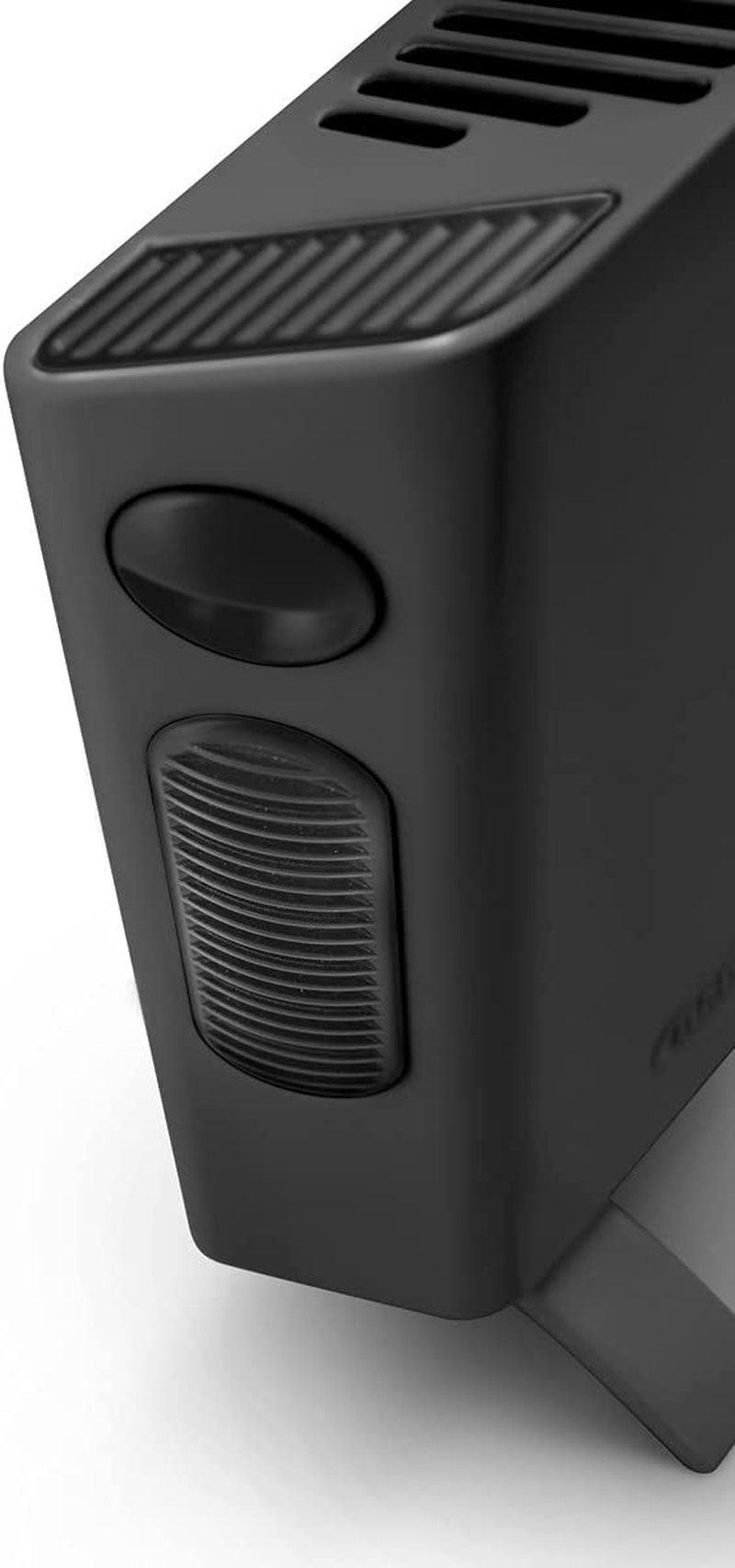 De'Longhi Slimstyle Convector Heater HSX4324EG, Low Energy Home Heater for Medium to Large Rooms, Eco plus Function, Safety Thermostat, 24-Hour Timer, 2400W, Black