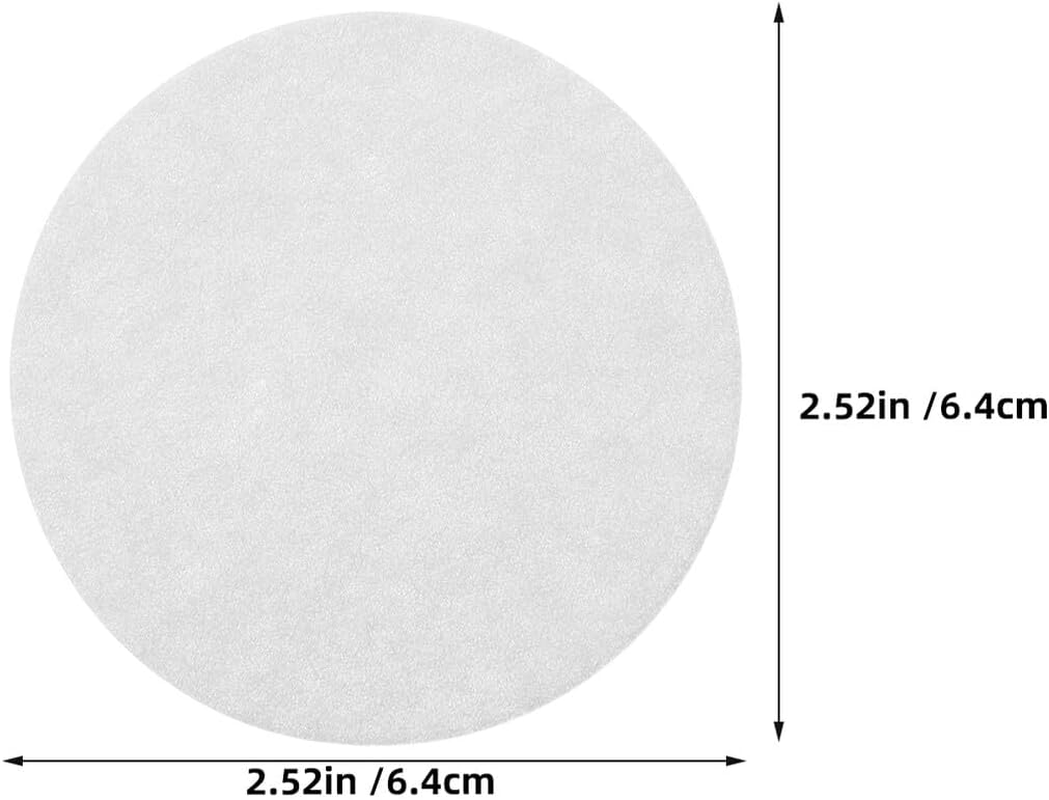 Angoily 600Pcs 64Mm round Disposable White Coffee Filter Paper Discs for Drip, Espresso Pour-Over Brewers &ndash; Food-Grade Paper Coffee Filters for Home, Office Party Use image number 3