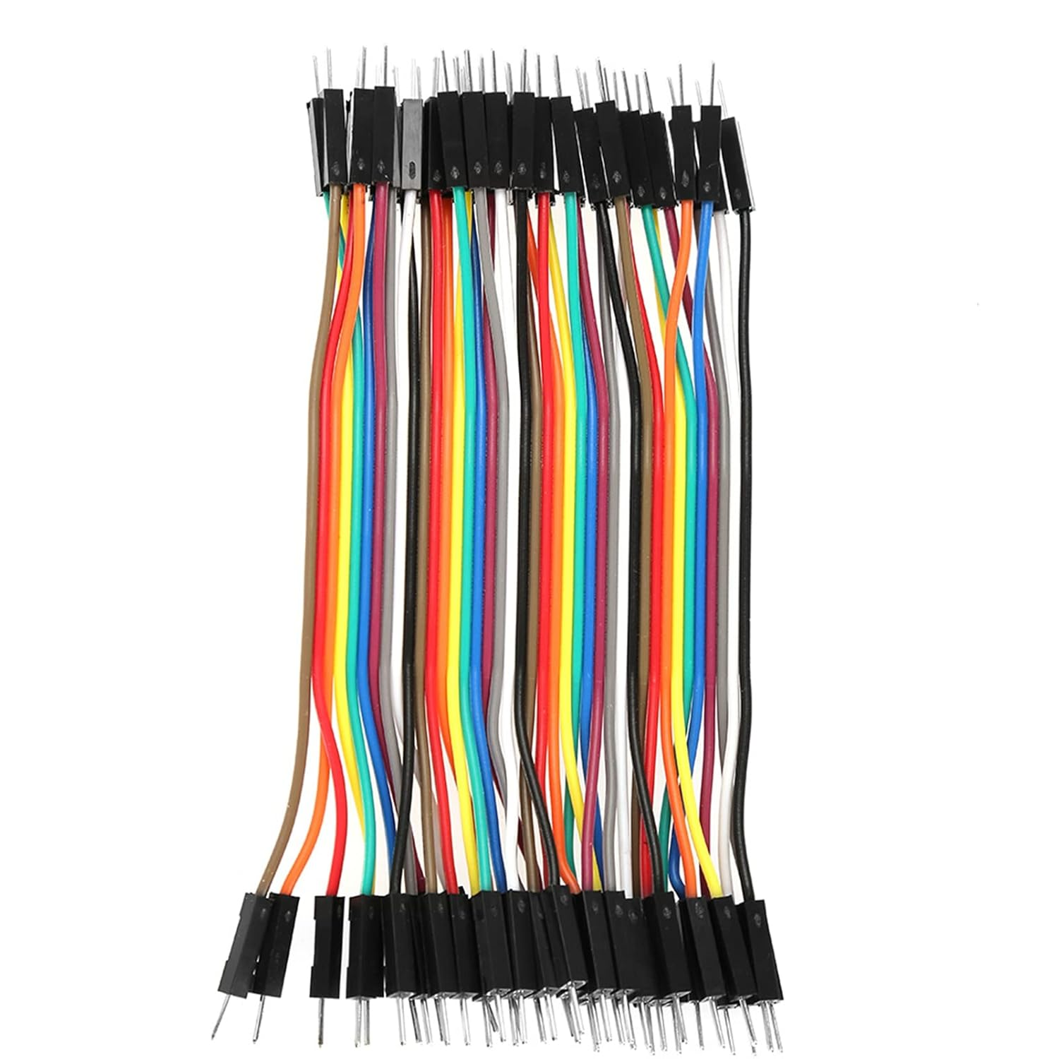 Spacnana 10Cm 3Pcs Colorful Jumper Wires Kit with 40Pin Male to Female 40Pin Male to Female for Breadboard image number 3