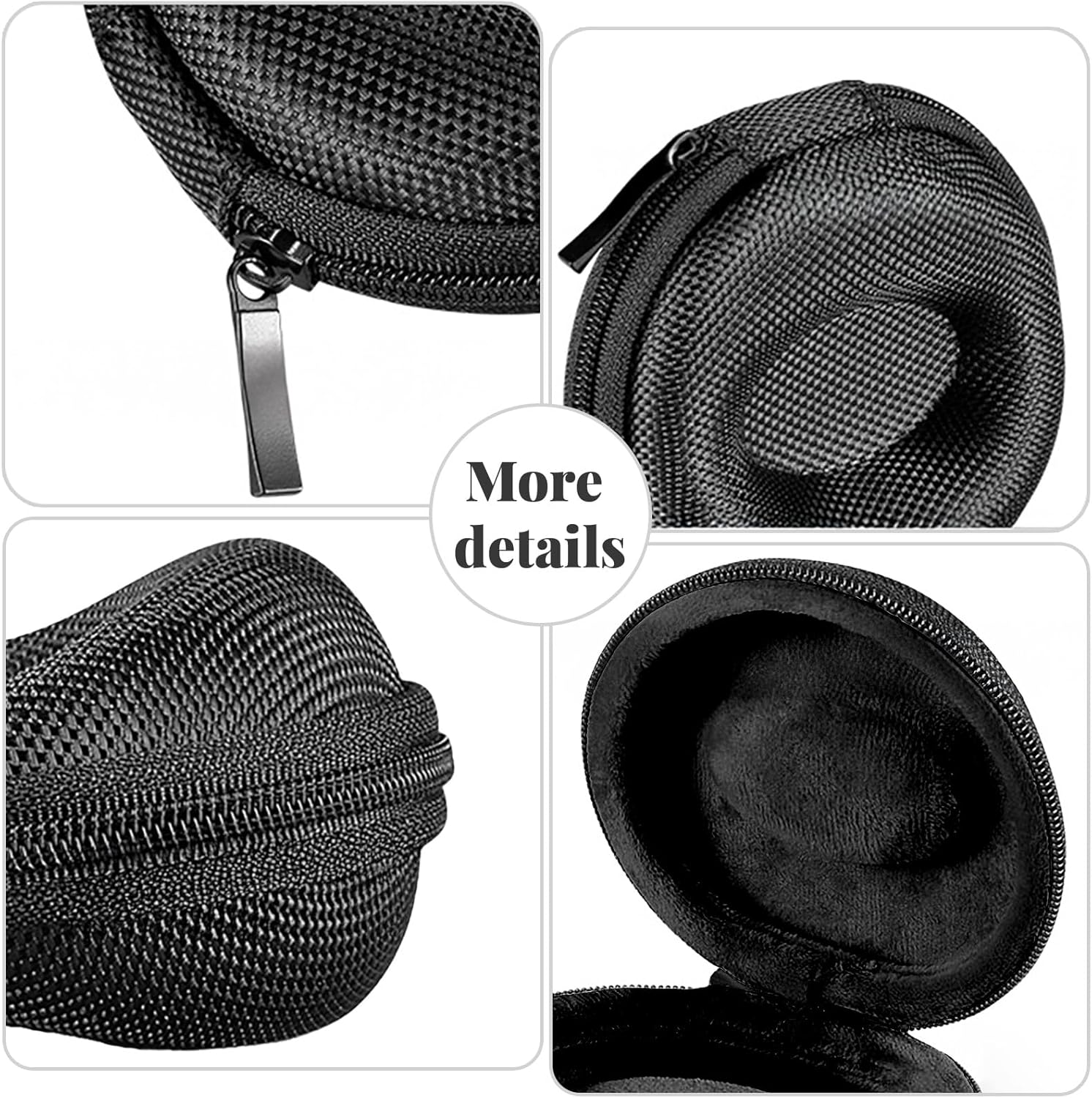 1 Slot Watch Travel Case, Single Watch Box for Men Women, Fits All Wristwatches and Smart Watches up to 50Mm, Portable Watch Box Organizer Storage Case image number 3