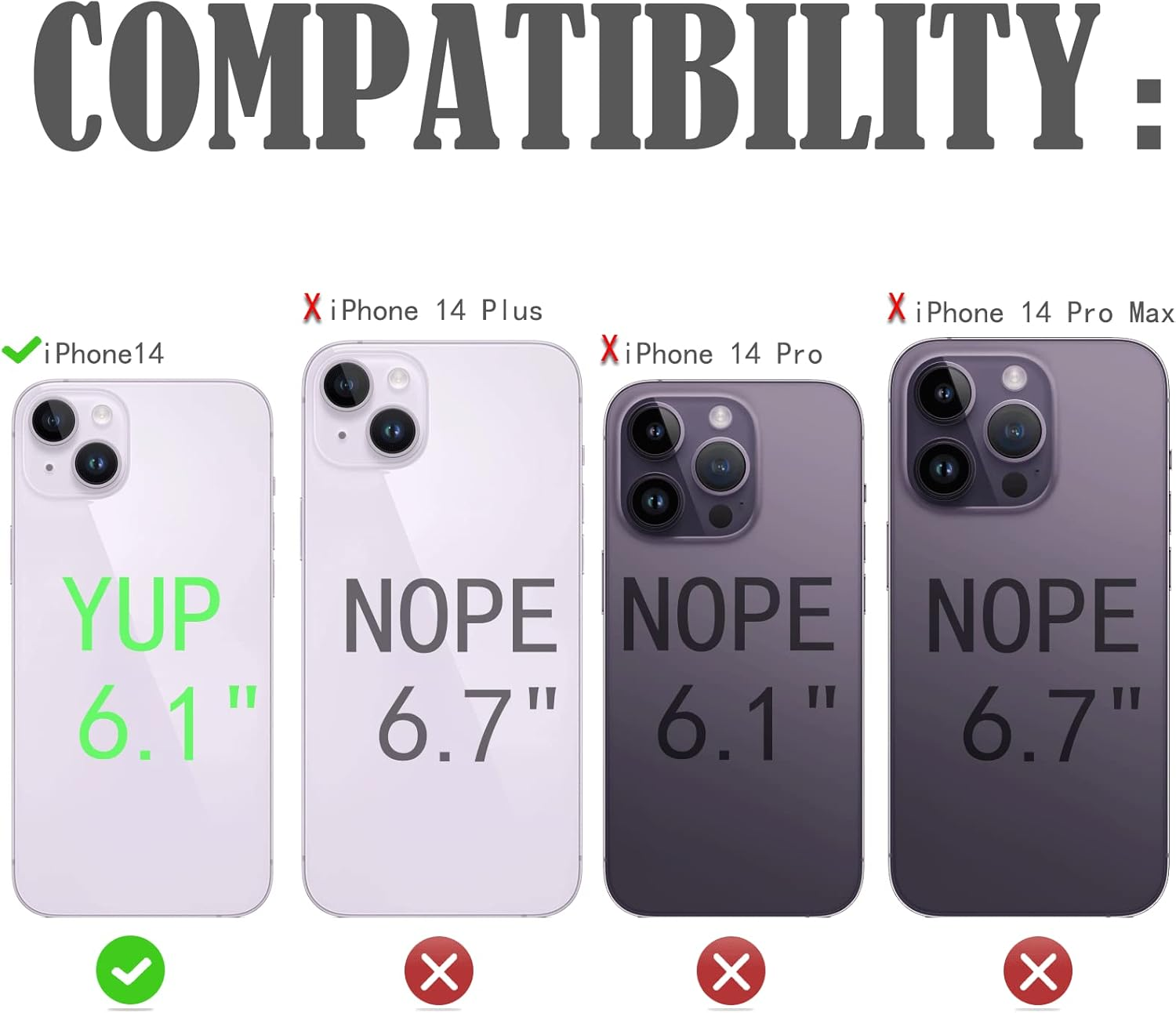 FROLAN for Iphone 14 Wallet Case with Card Holder, Premium PU Leather Credit Slot Flip Folio Book Drop Protection Shockproof Phone Cover for Iphone 14 6.1 Inch (Dark Green) image number 2