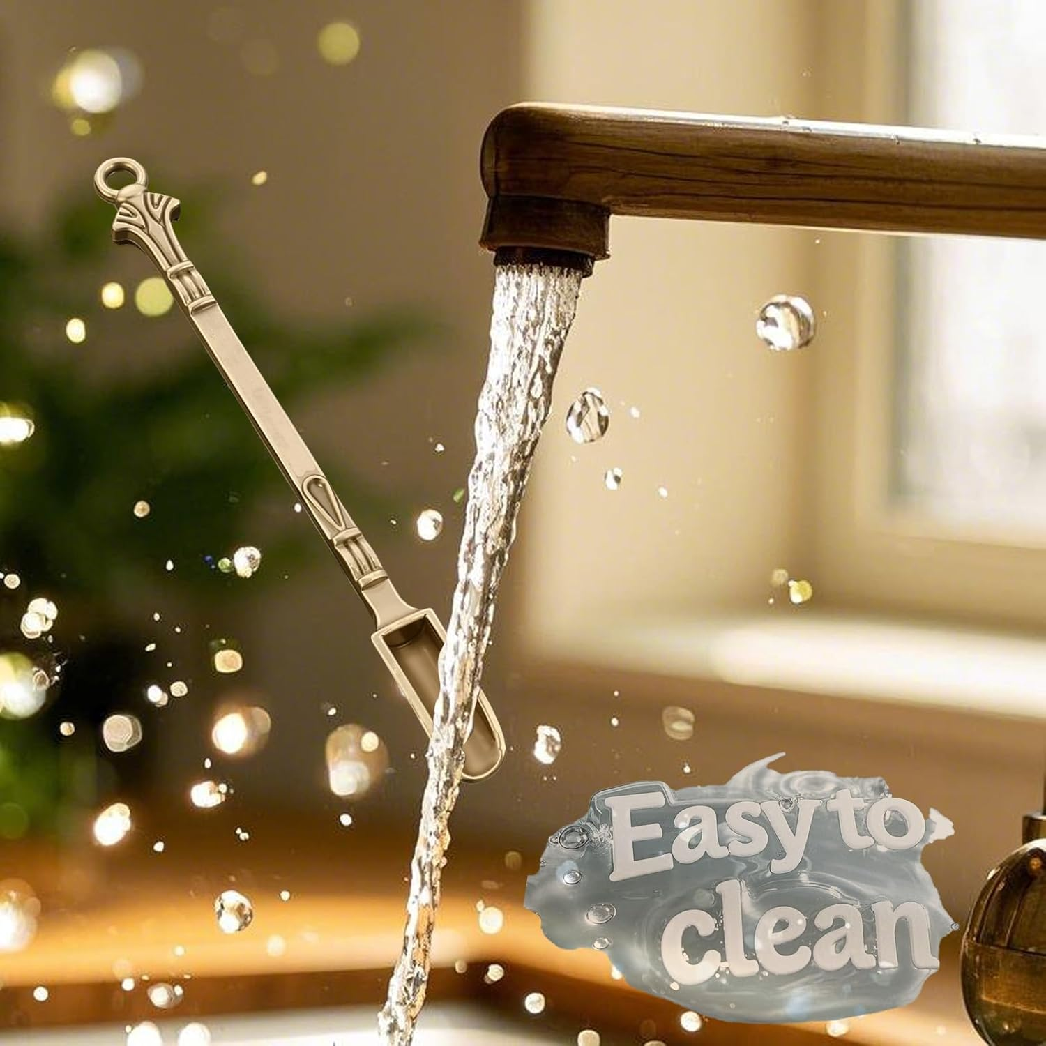 6-Pack Mini Spoons with Storage Pouch, Small Spoons for Medicine Spice, Multicolor Tiny Spoon for Decorative Pendants Keychains, Little Metal Measuring Shovel Spoon image number 6