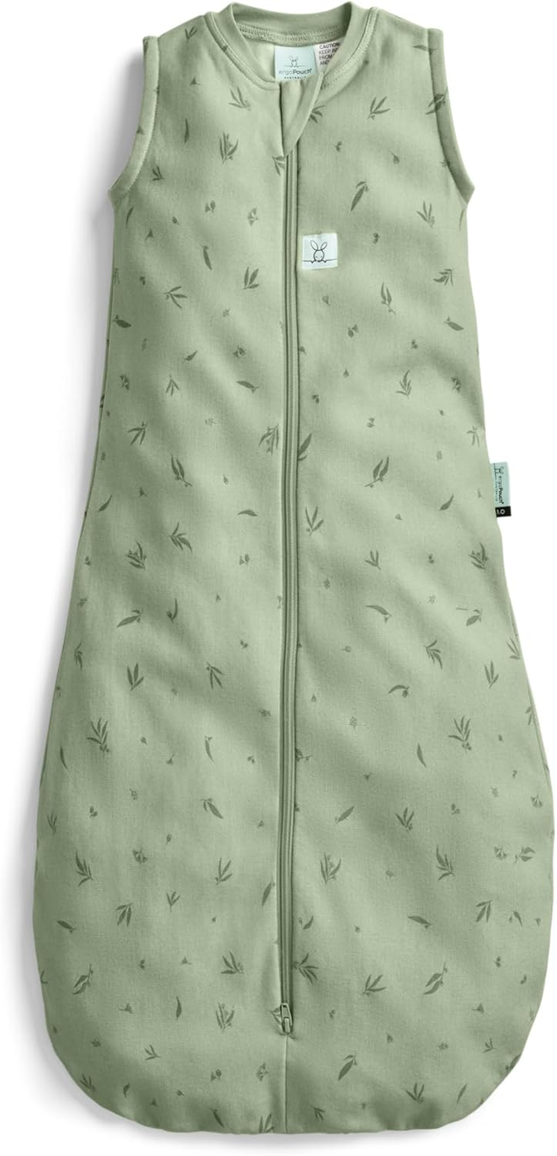 Ergopouch 0.2 TOG Sleeping Bag &ndash; Sleeveless &ndash; 8&ndash;24 Months &ndash; Willow Print &ndash; Organic Jersey Cotton &ndash; Ideal First Sleeping Bag for Arms-Out Sleepers &ndash; Safe & Comfortable Design image number 2