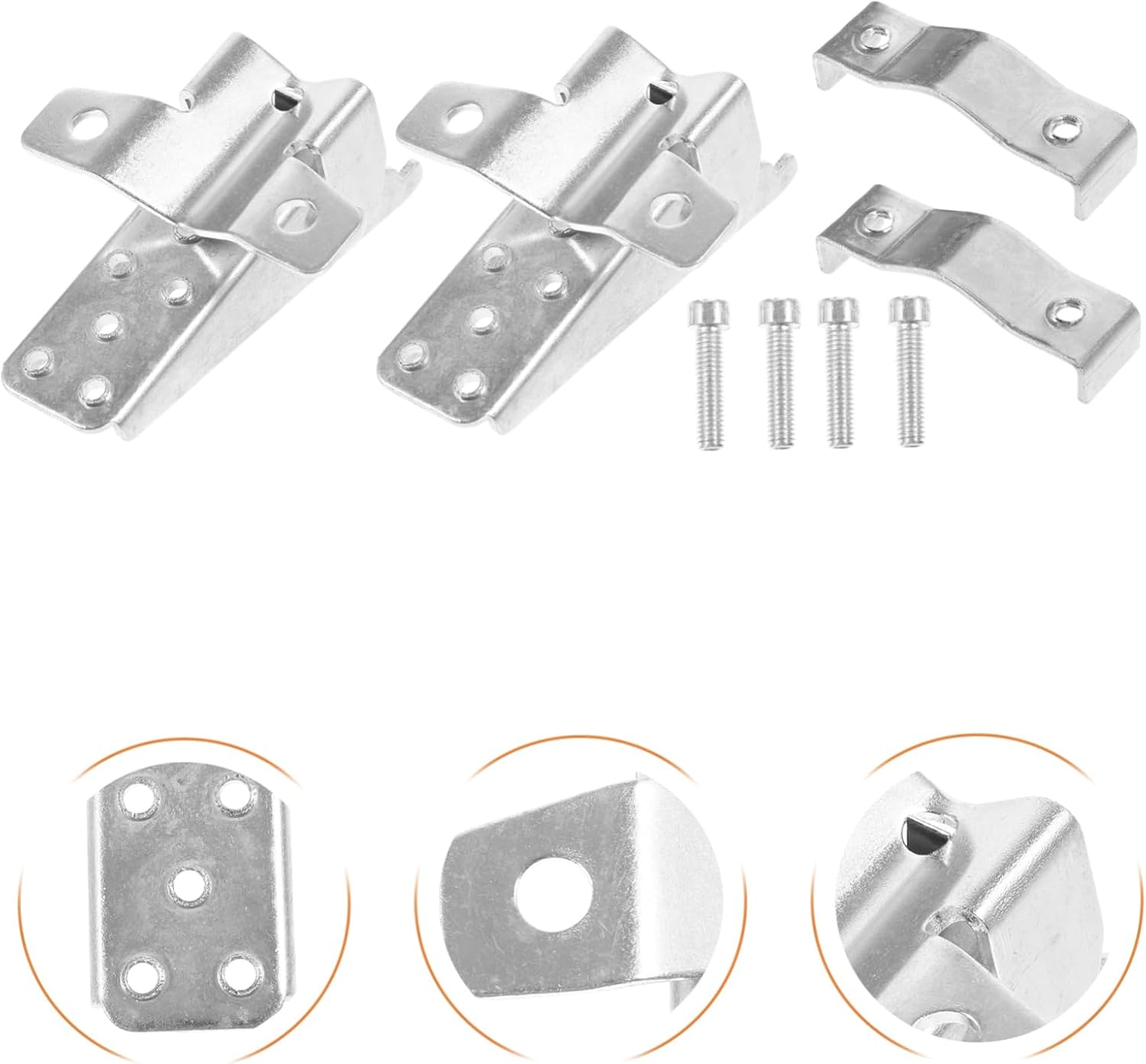 Beatifufu 2Pcs Motorcycle Accessories Foldable Foot Peg Mount Footrest Peg Bracket Easy Installation image number 2