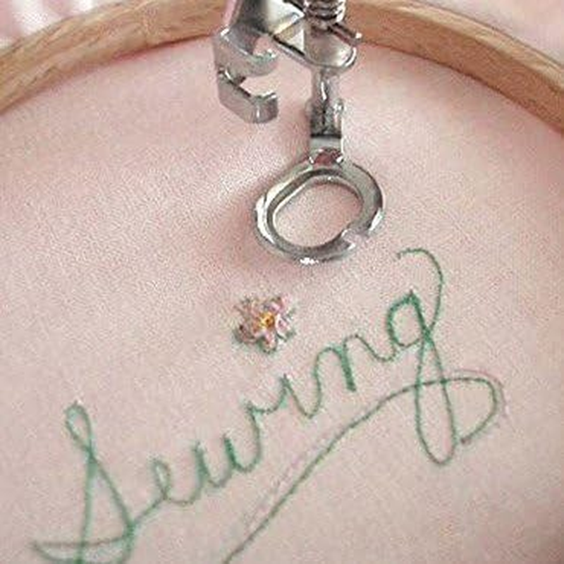 YEQIN Large Metal Darning/Free Motion Sewing Machine Presser Foot #4021L- Fits All Low Shank Singer, Brother, Babylock, Euro-Pro, Kenmore, Janome, Juki, White, New Home, Simplicity, Elna and More! image number 3