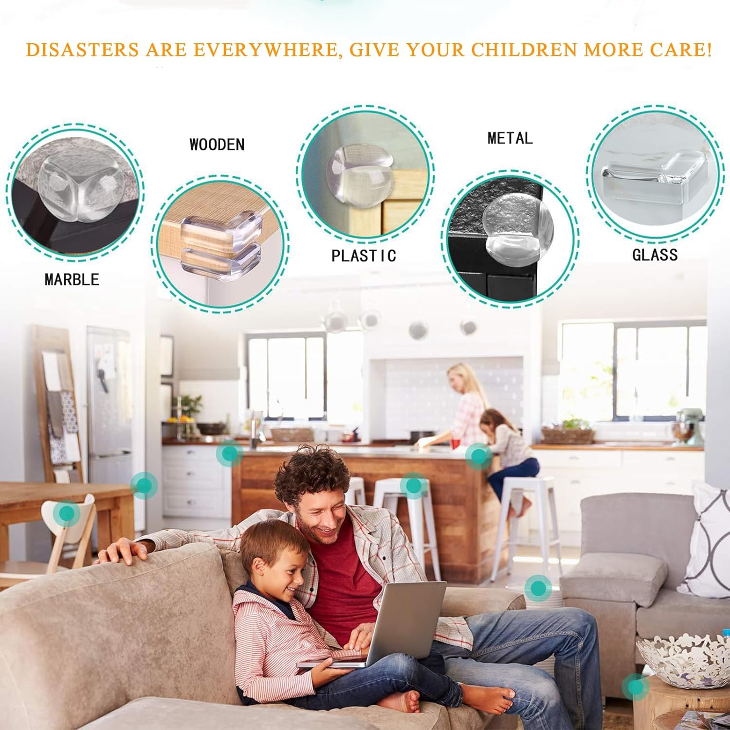 10 PCS Corner Protectors for Baby, Baby Proof Table Corner Protectors for Baby, Furniture Corner Guard and Edge Safety Bumper for Table Edges or Sharp Corners Baby Proofing Injury image number 5