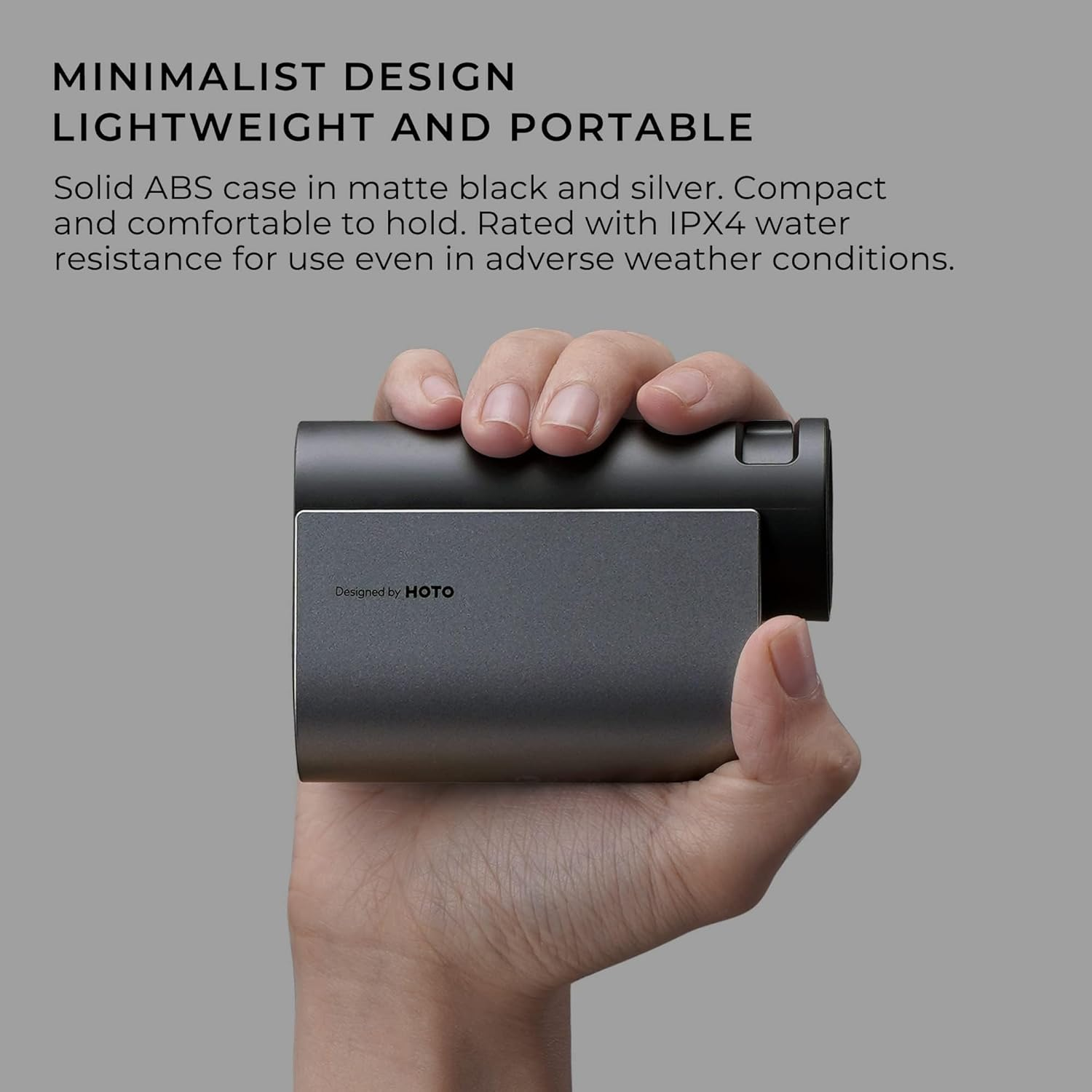 HOTO Golf Rangefinder with Slope, 1100-Yard Range, 6X Magnification, Flag Lock, Silicone Eyepiece, Real-Time Measurements, Magnetic Attachment, USB-C Charging, Ideal for Golf & Hunting Enthusiasts image number 4