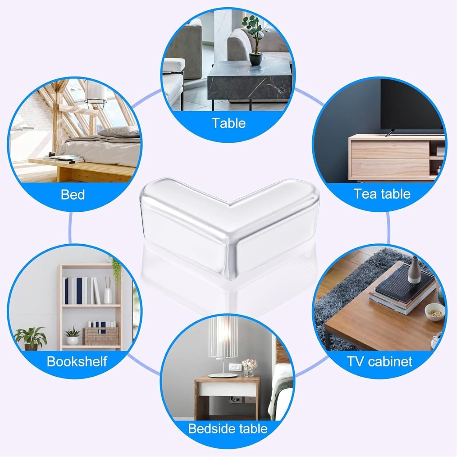 30 Pcs Corner Protector Baby, Clear Table Guard, Protectors for Baby Guards Furniture, Safety L Sharp Cushion Padding image number 3