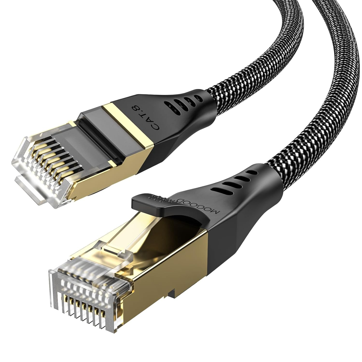 MOGOOD Cat 8 Ethernet Cable, 5M 40Gbps/2000Mhz High Speed Network Cable, STP RJ45 Gigabit Gold Plated Patch Cable Cat 8 LAN Internet Cable for PS4/5, Xbox, Modem. image number 6