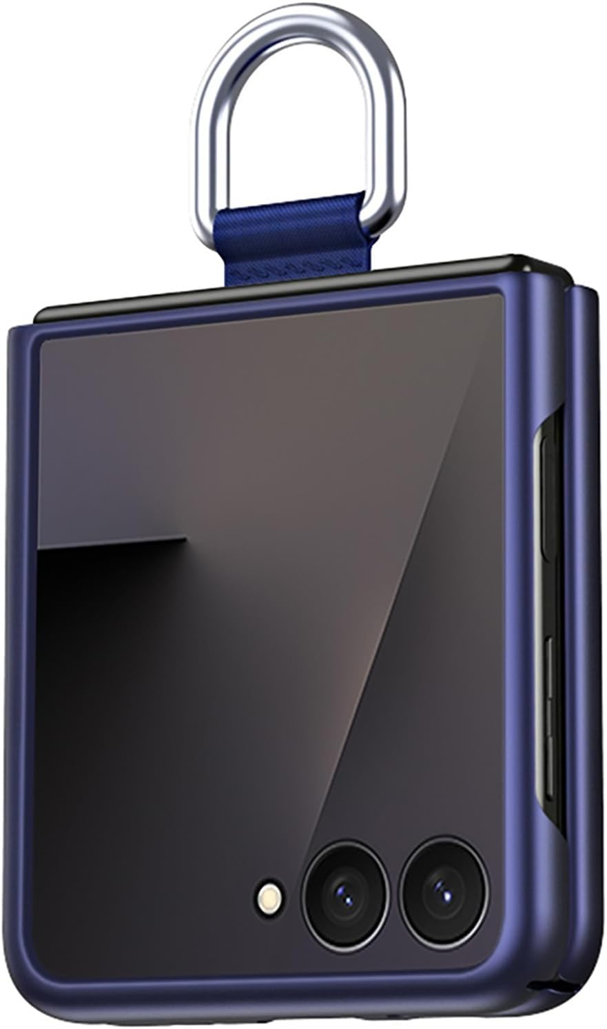 ILING Case for Samsung Galaxy Z Flip 7 5G (Z Flip7 5G) Cover, PC Shockproof Cover, Compatible with Samsung Galaxy Z Flip 7 5G (Z Flip7 5G) Ultra-Thin Matte Phone Case with Ring (Purple)