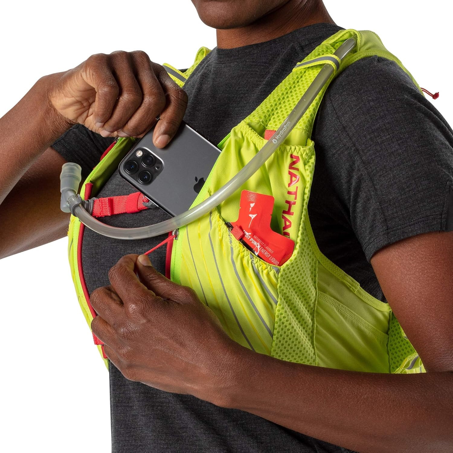 Nathan Pinnacle 12L Hydration Pack Running Vest with 1.6L Water Bladder Included. Hydration Backpack for Women / Men / Unisex. for Runs, Hiking, Cycling and More image number 6
