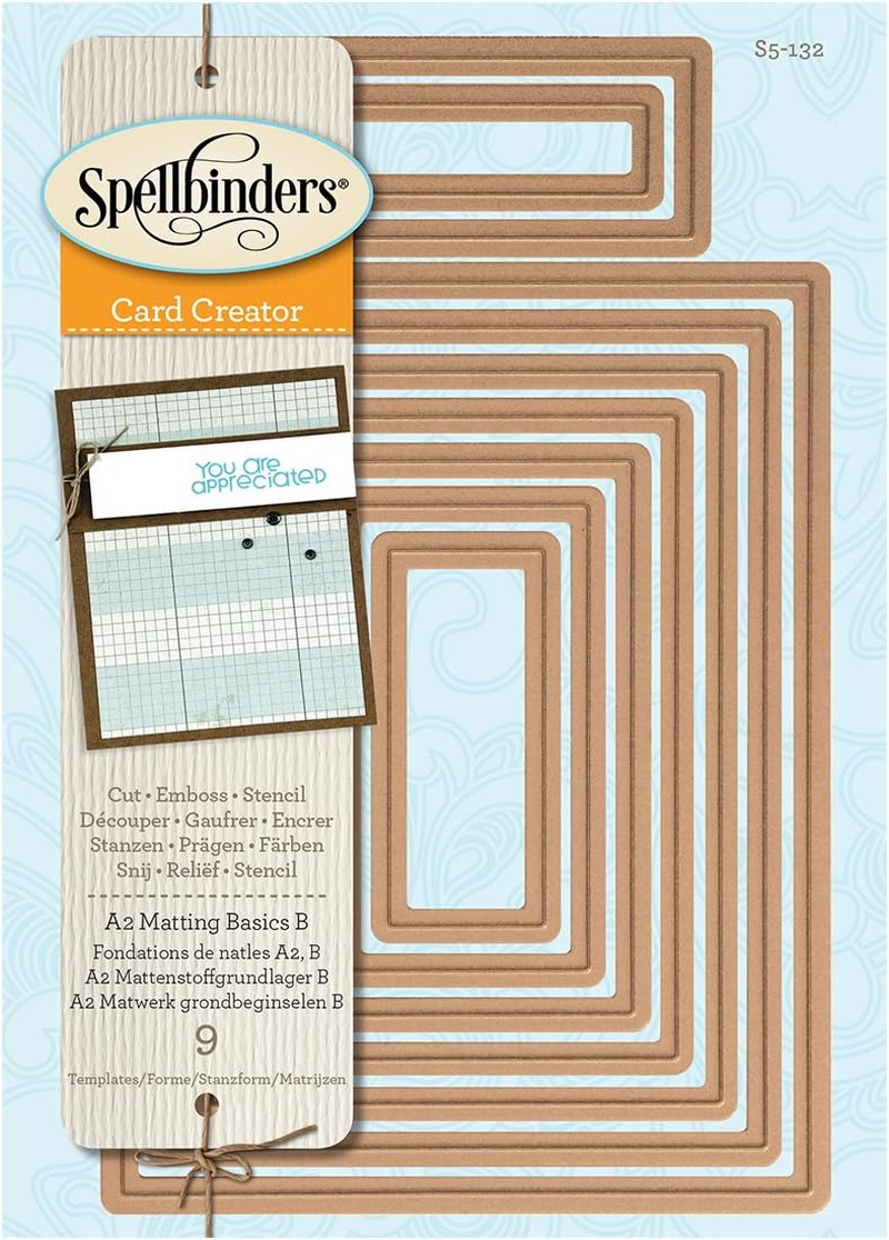 Spellbinders Nestabilities A2 Card Creator Dies, Matting Basics B image number 2