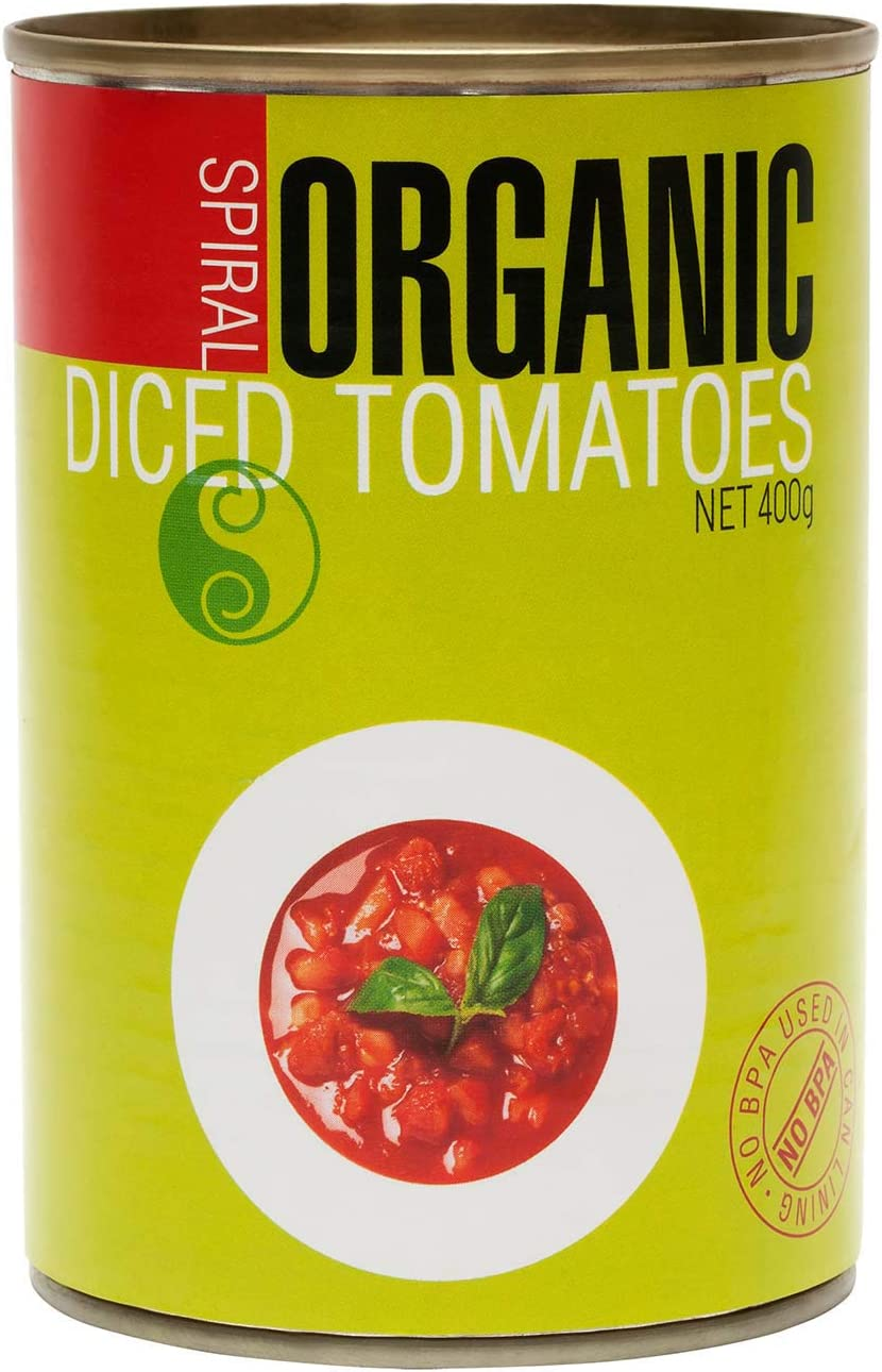 Spiral Foods Organic Diced Tomato 400 G image number 1