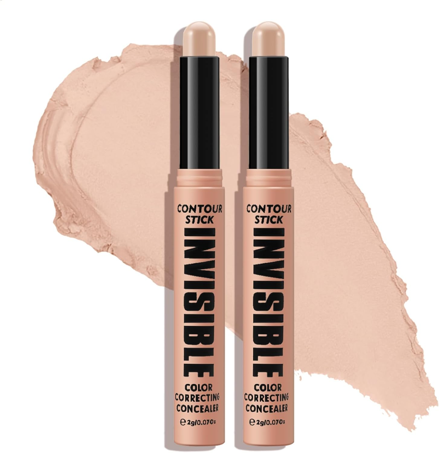 Boobeen Concealer Stick, Color Correcting under Eye Concealer, Matte Creamy Concealer for Natural Flawless Finish, Hydrating and Non-Greasy