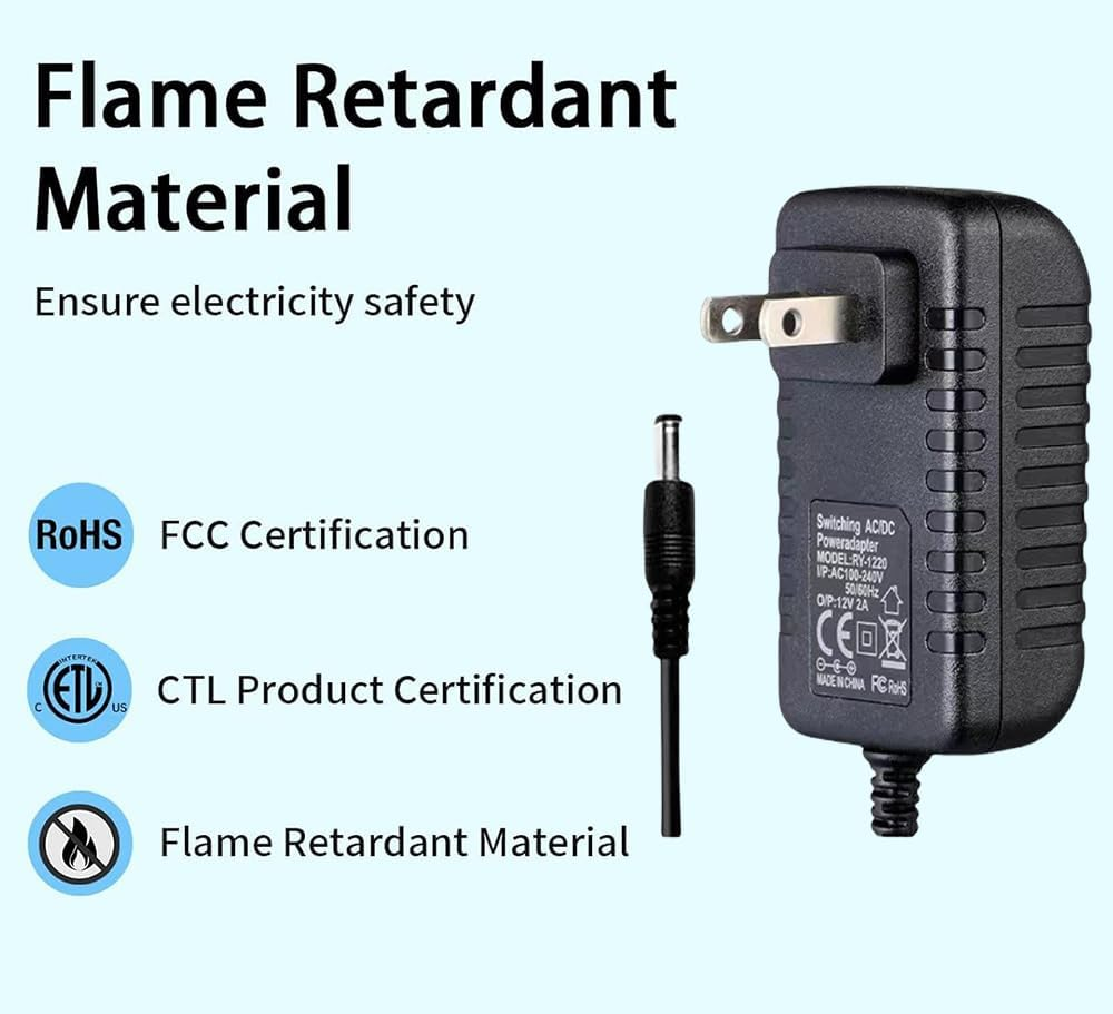 24V 1A Power Supply Adapter, Power Adapter 24W AU Plug for DVD, TV Boxes, Camera, Game Consoles, Controller, Various Home/Portable Devices image number 1