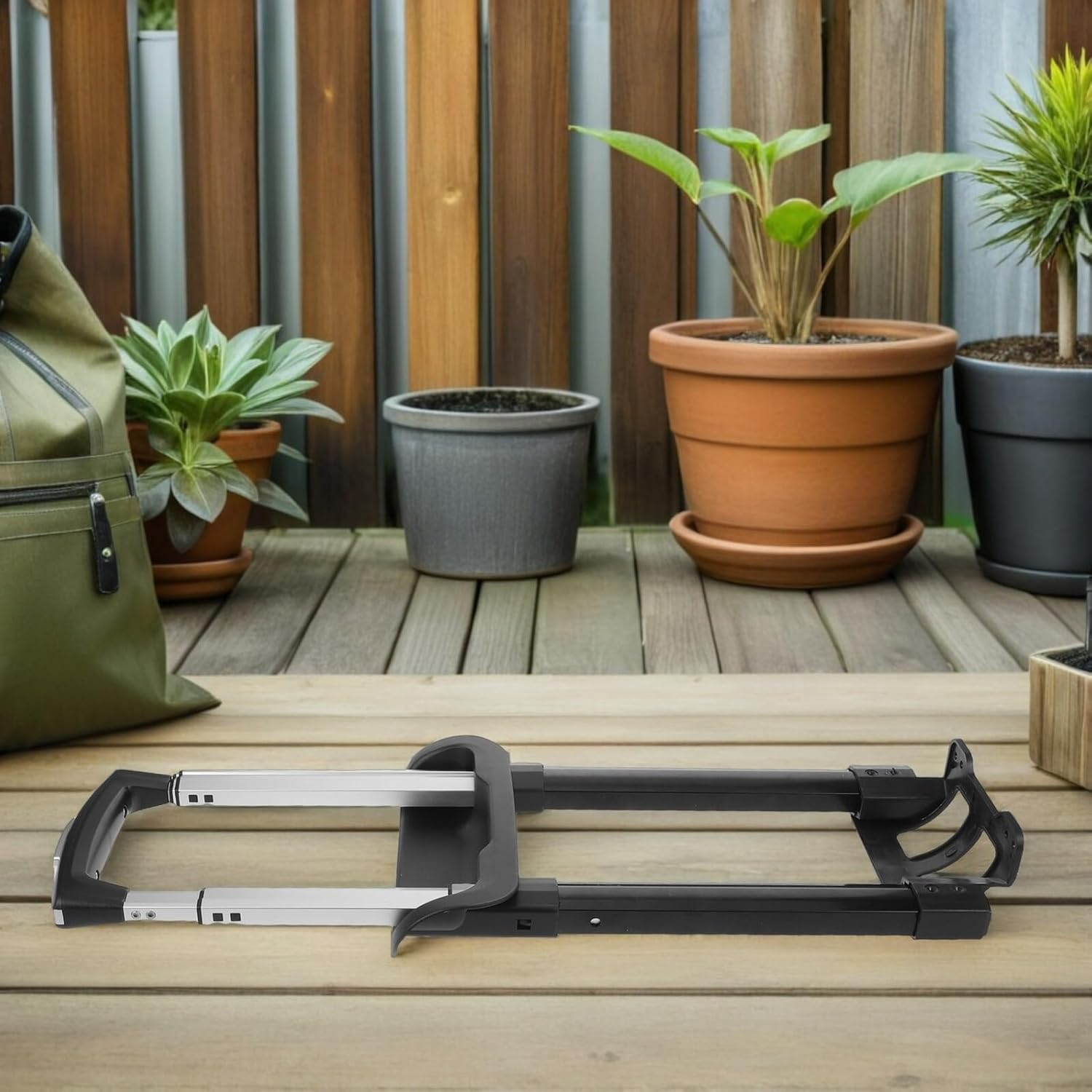 16-Inch Telescoping Luggage Handle Replacement, Four-Section Adjustable Suitcase Pull Rod for Travel Suitcases and Carrying Cases image number 1