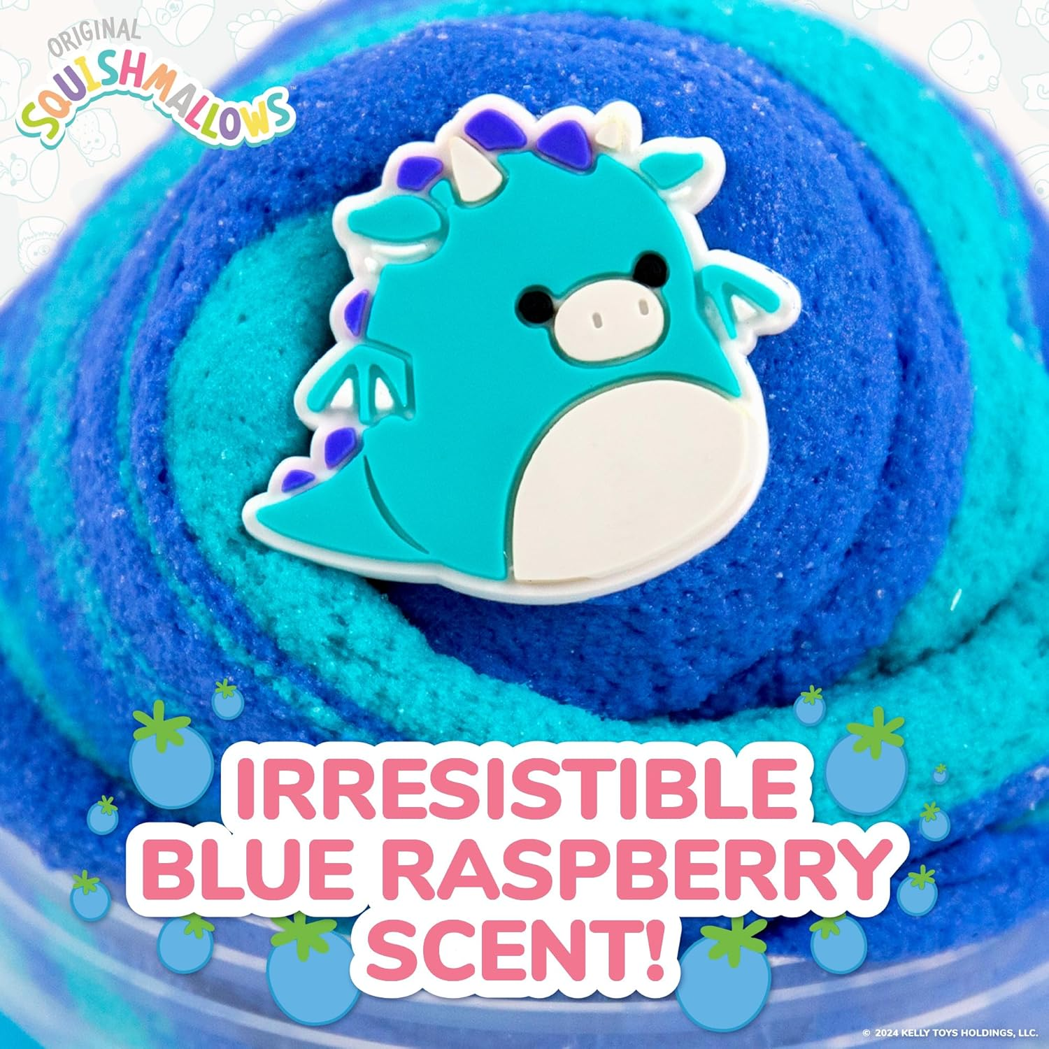 SQUISHMALLOWS Original Tatiana the Dragon Premium Cloud Slime, 8 Oz. Fluffy Slime, Blue Raspberry Scented, 3 Fun Slime Add Ins, Pre-Made Slime for Kids, Great 6 Year Old Toys, Super Soft Sludge Toy image number 6